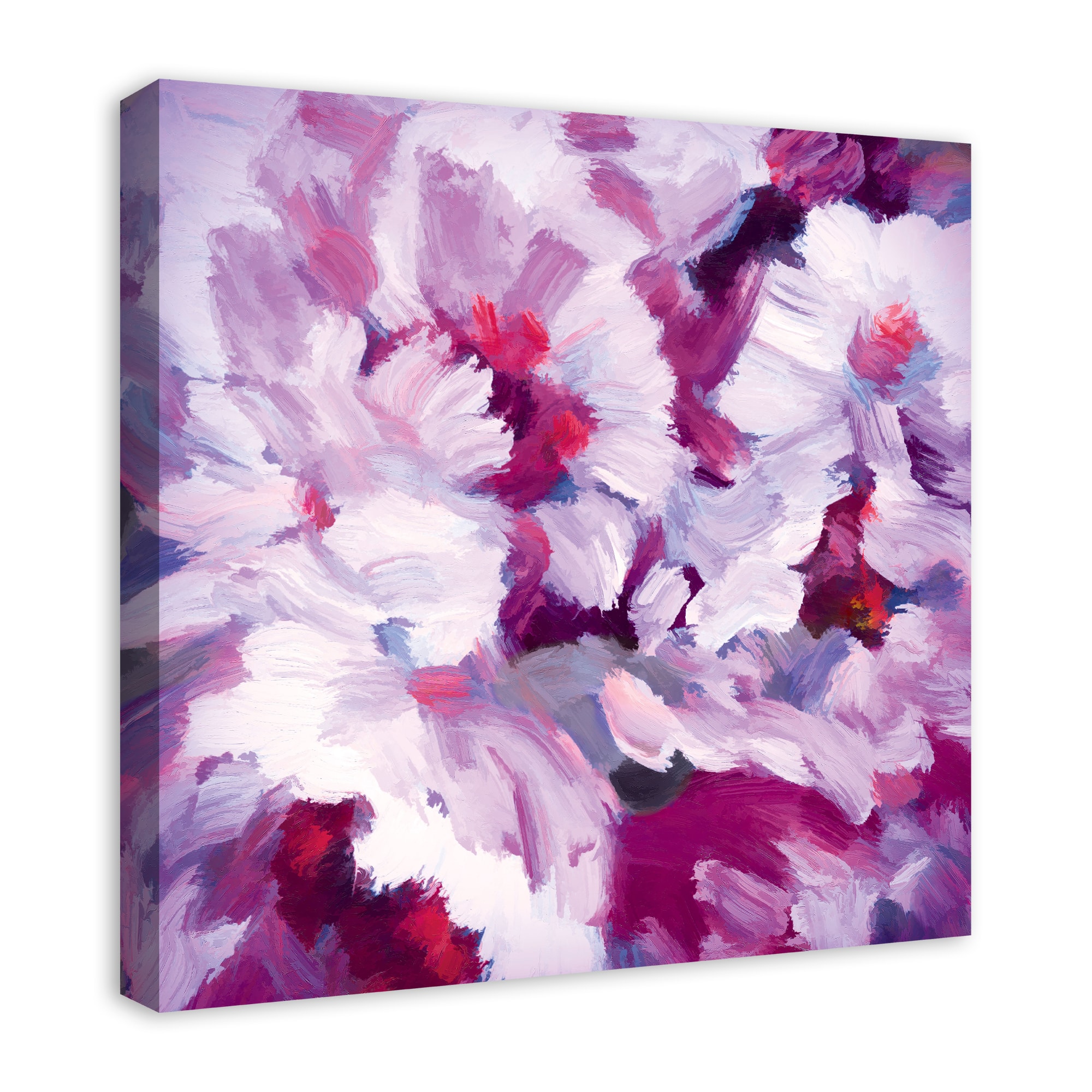 Lilac Florals 24&#x22; x 24&#x22; Canvas Wall Art