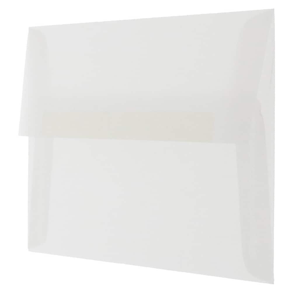 JAM Paper 4.75" x 6.5" Translucent Vellum Envelopes