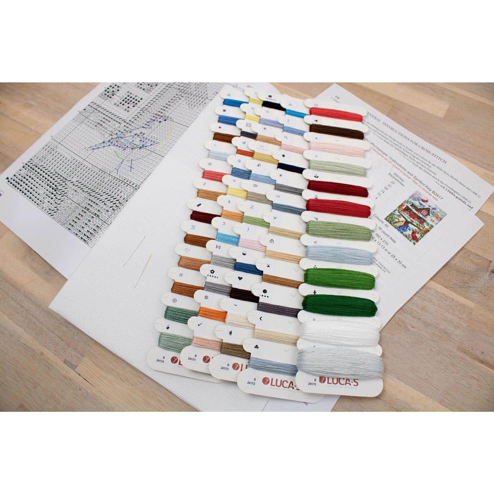 Luca-S Blissful Bird Feeder Counted Cross Stitch Kit