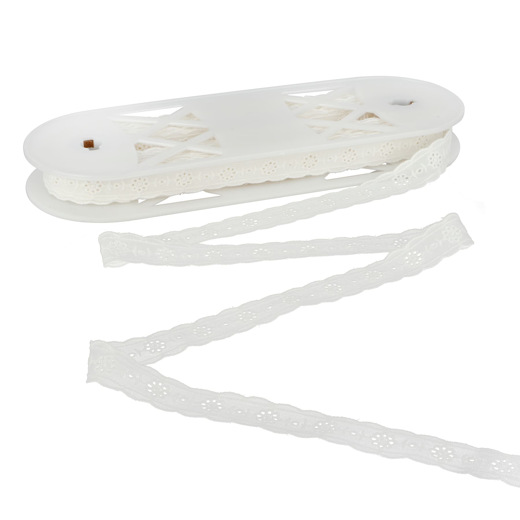 0.75&#x22; White Eyelet Lace Trim by Celebrate It&#xAE;