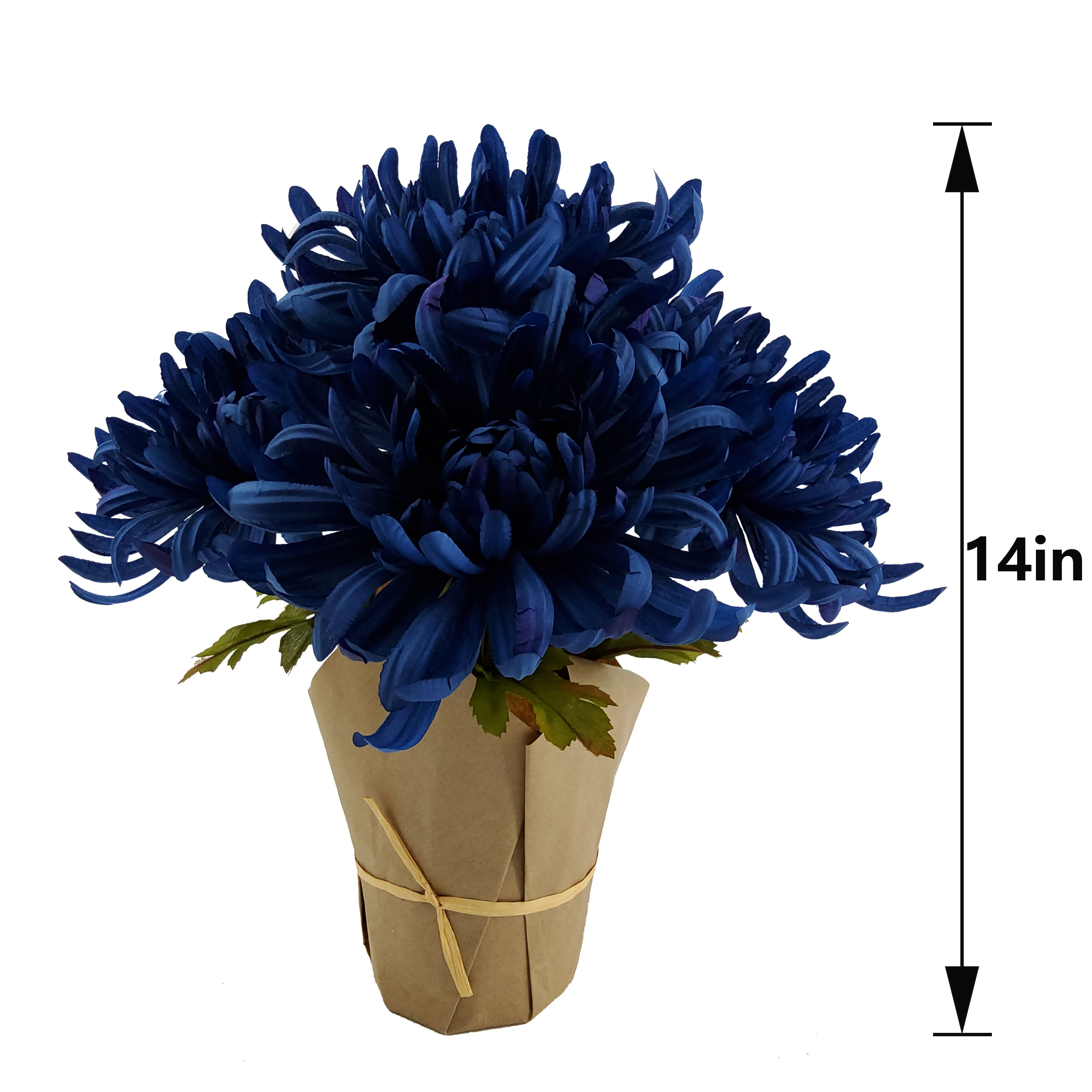14&#x22; Potted Dark Blue Mum by Ashland&#xAE;