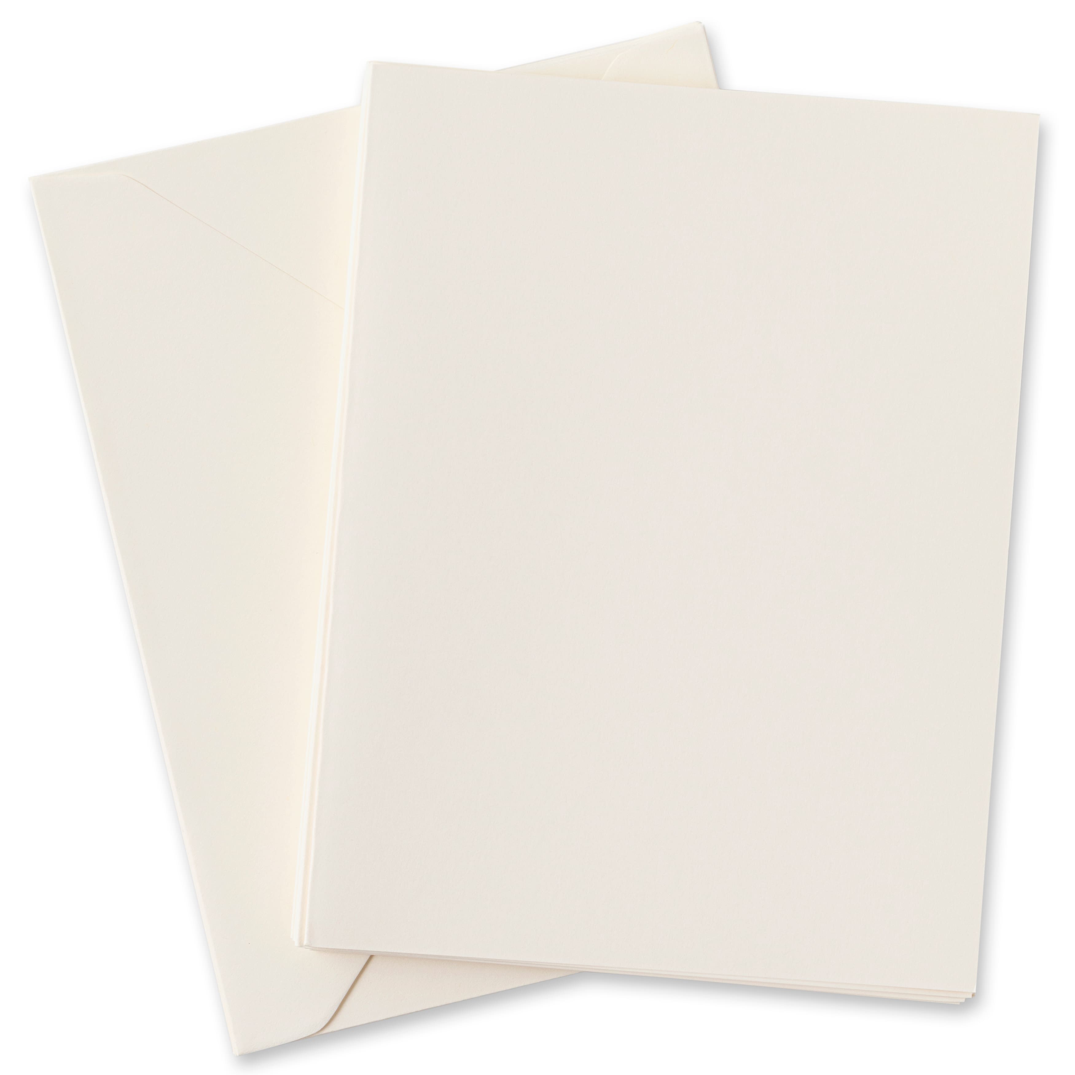 12 Packs: 10 ct. (120 total) Ivory Cards &#x26; Envelopes by Recollections&#x2122;, 4.25&#x22; x 5.5&#x22;