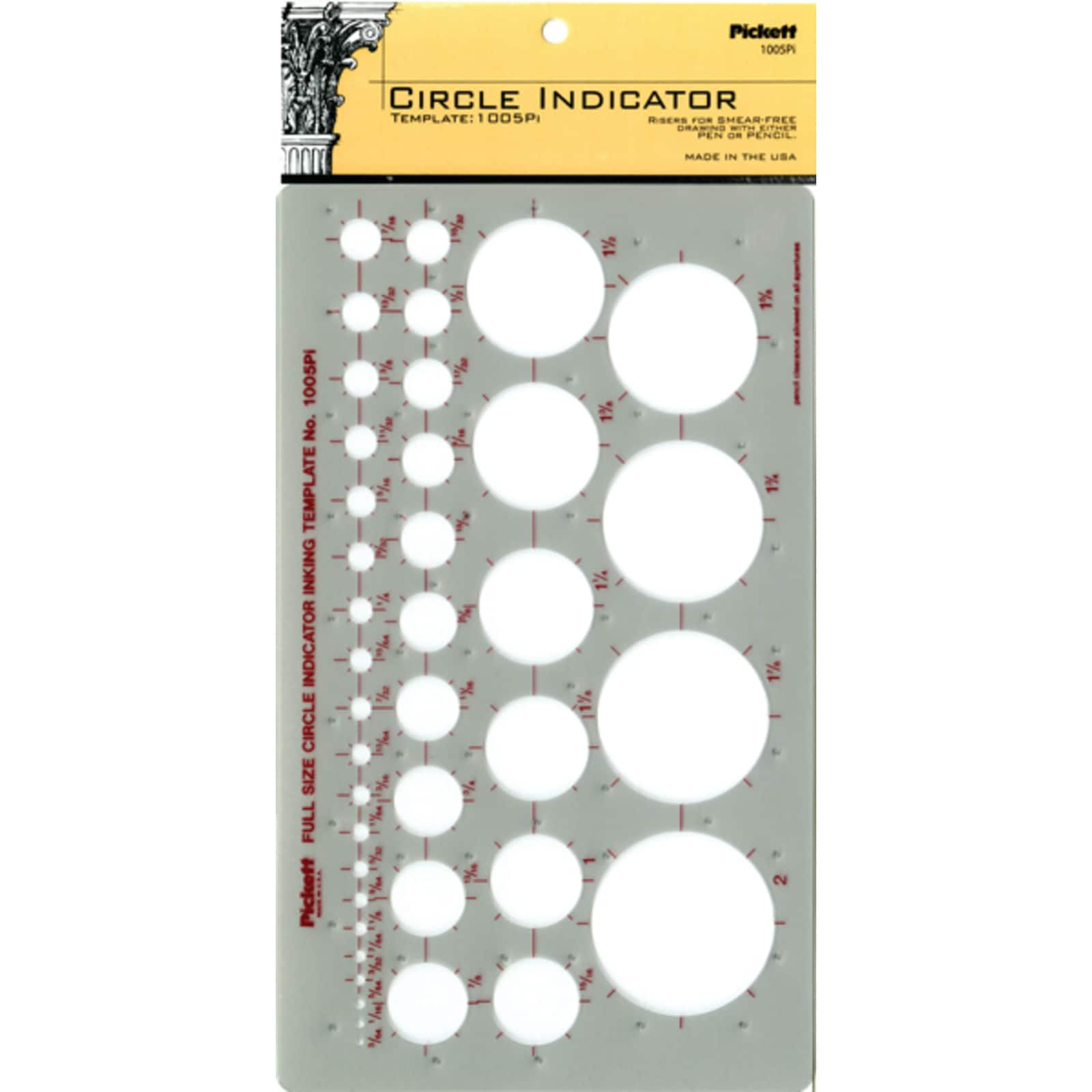 Pickett Circle Indicator Inking Template