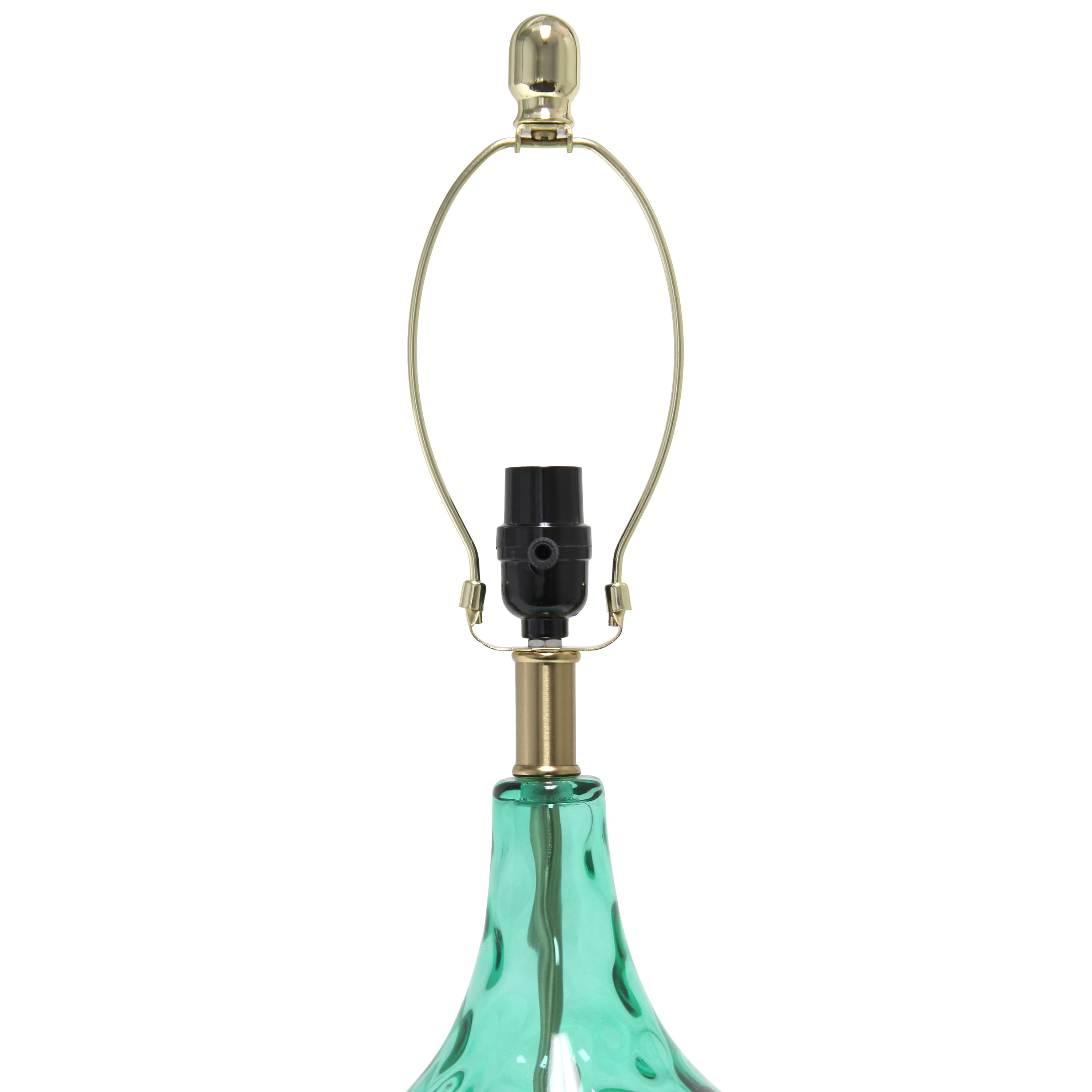 Lalia Home Classix 24&#x22; Seafoam Green Dimpled Glass Table Lamp