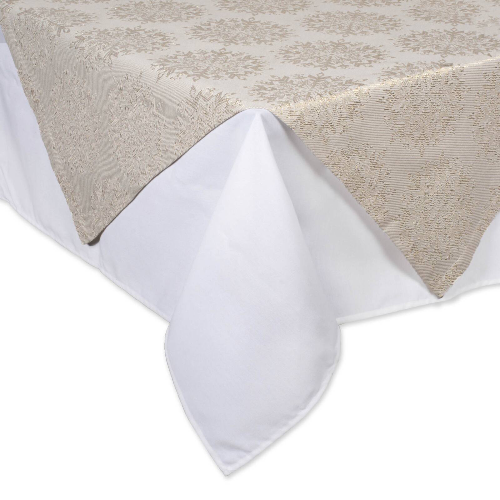 Winter Sparkle Jacquard Square Table Topper 40" x 40"