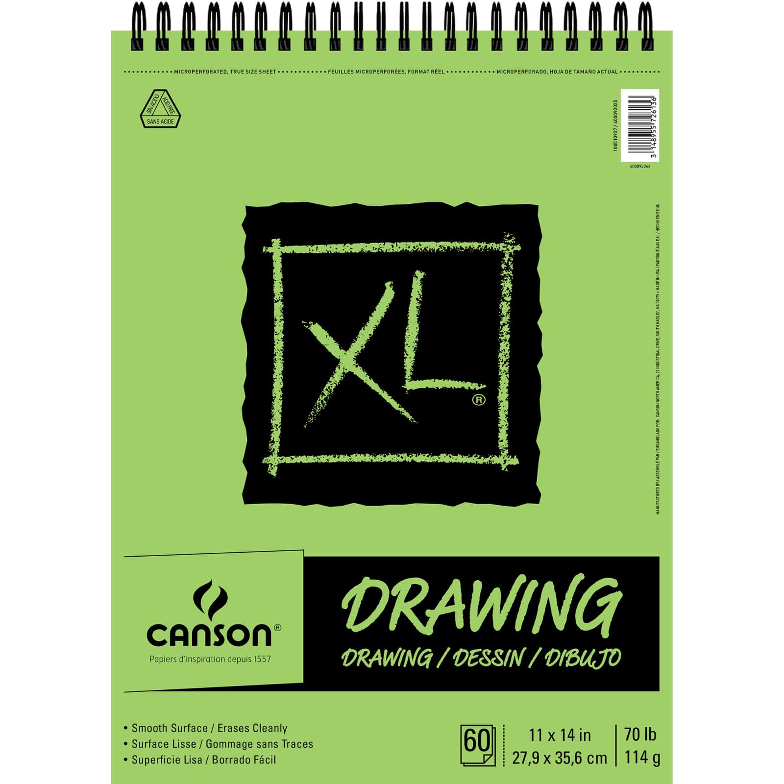 6 Pack: Canson&#xAE; XL&#xAE; Drawing Pad, 11&#x22; x 14&#x22;