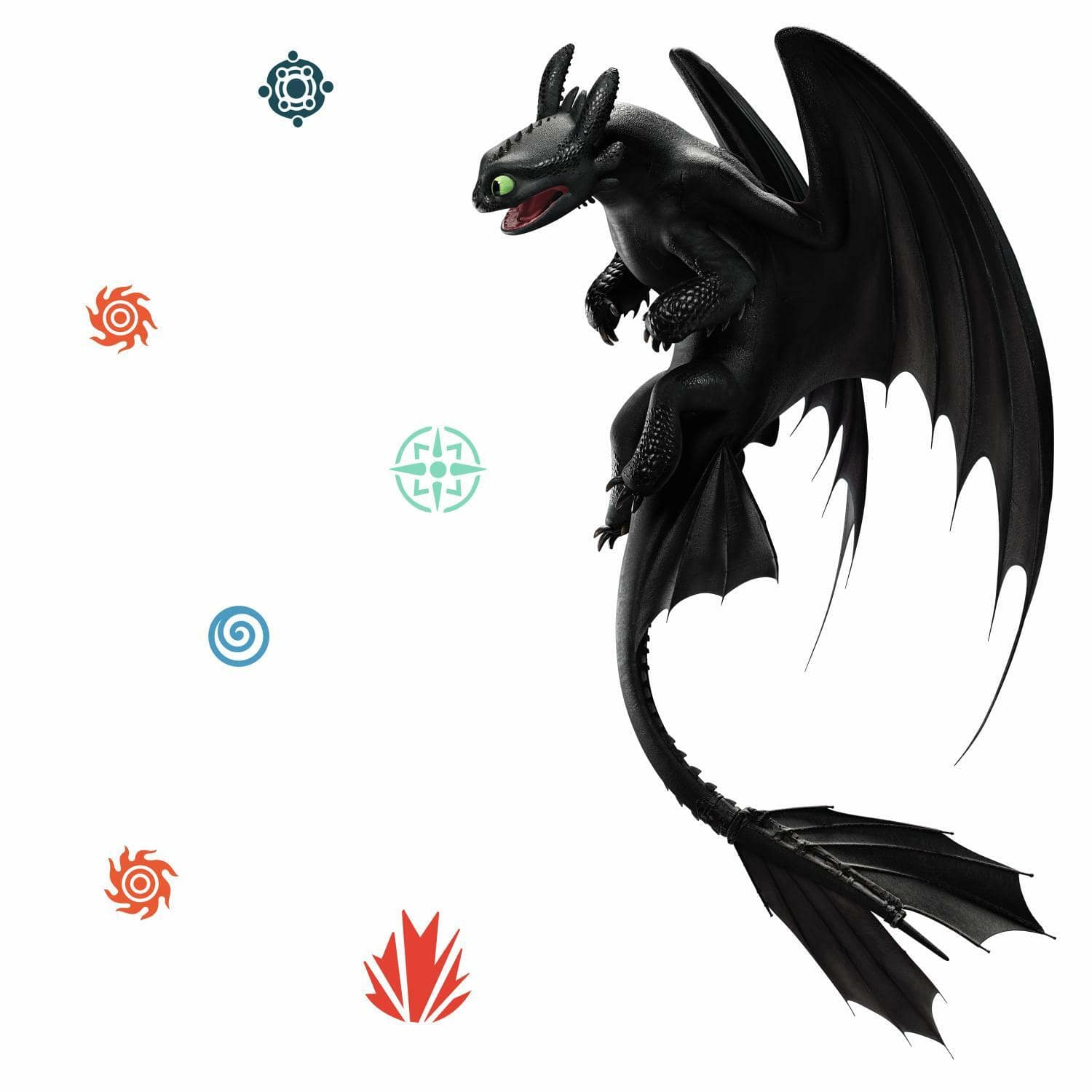RoomMates How To Train Your Dragon Toothless Peel & Stick Wall Decals ...