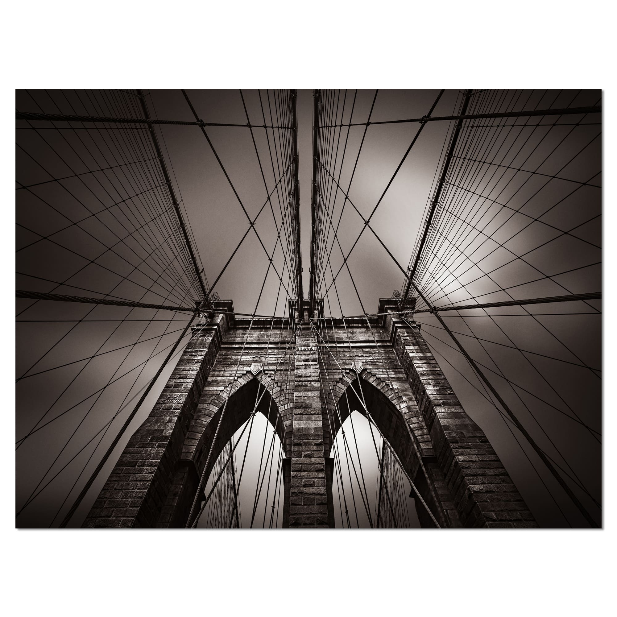 Designart - Brooklyn Bridge in NYC USA - Extra Large Canvas Art Print