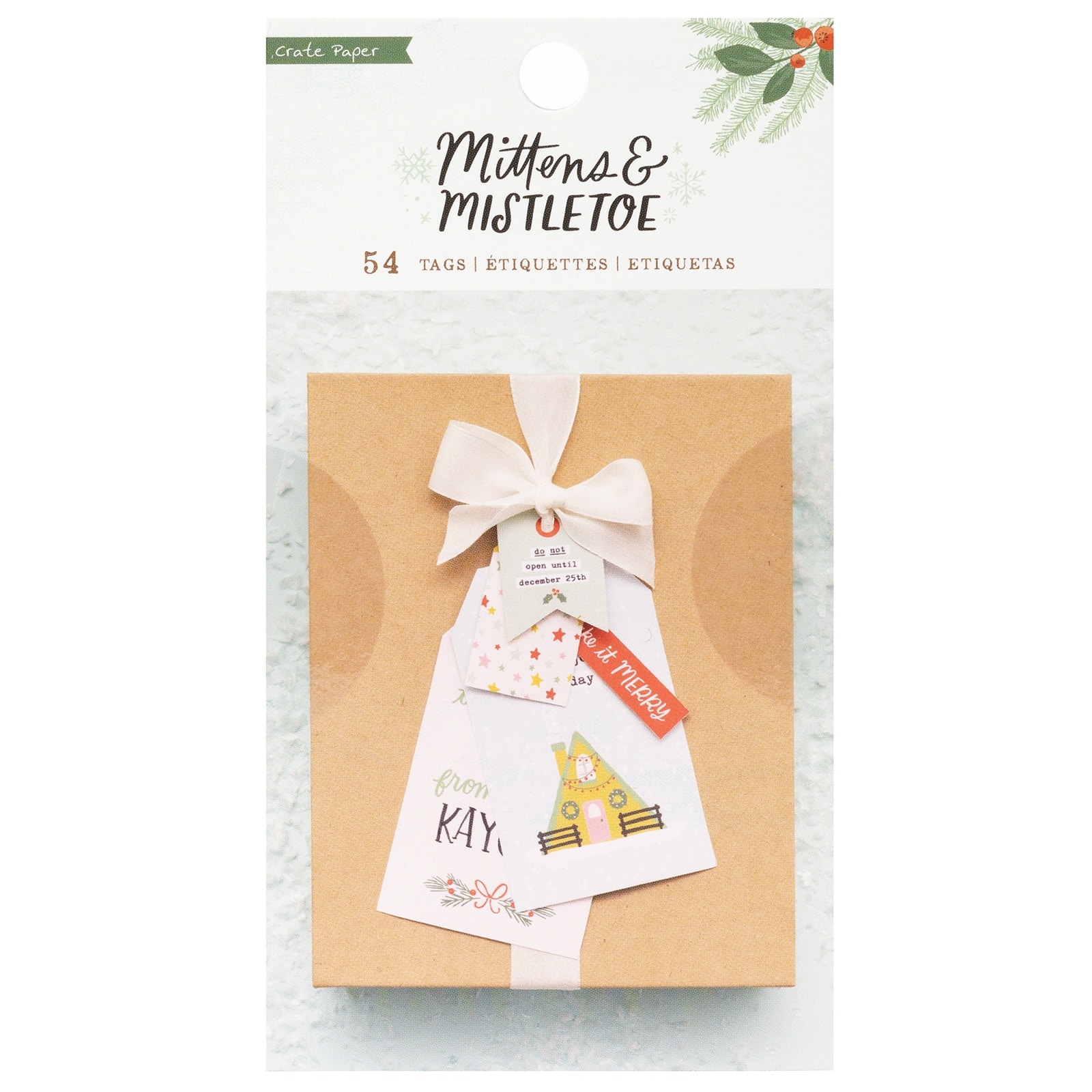 Crate Paper Mittens &#x26; Mistletoe Book of Tags