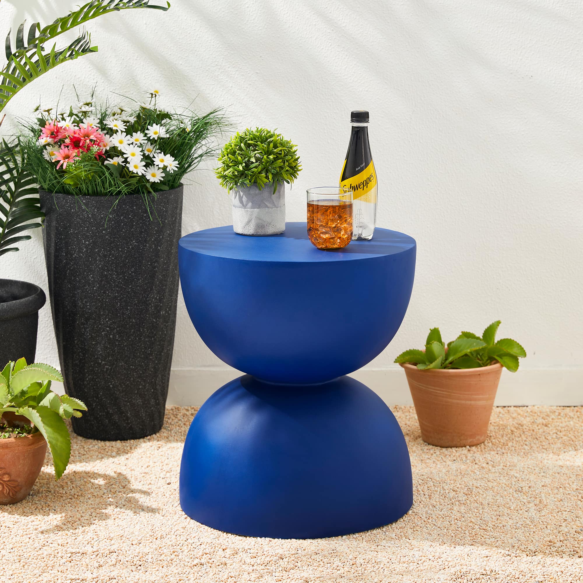 Glitzhome&#xAE; 18&#x22; Multi-Functional Terrazzo Garden Stool