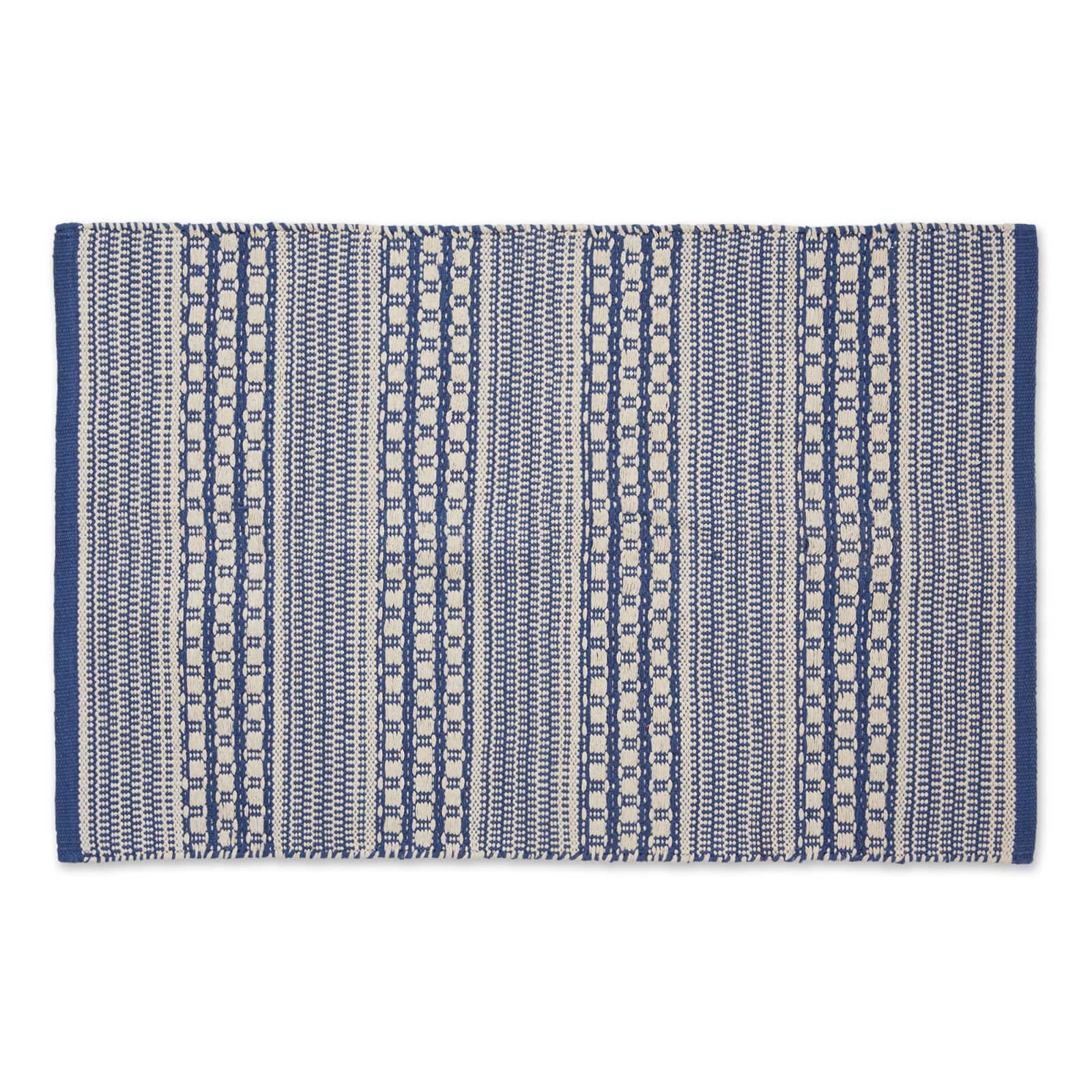 DII® French Blue Dobby Stripe Hand-Loomed Rug, 2ft. x 3ft.