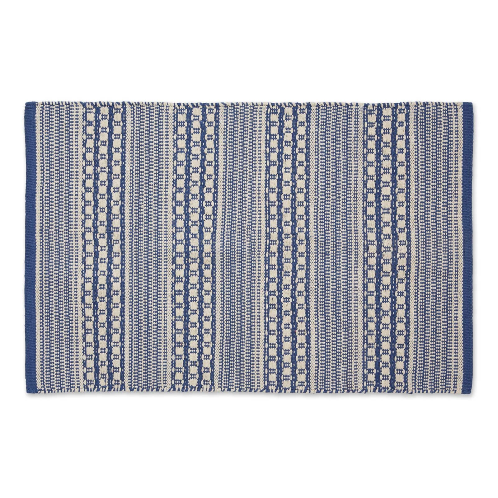 DII&#xAE; French Blue Dobby Stripe Hand-Loomed Rug, 2ft. x 3ft.