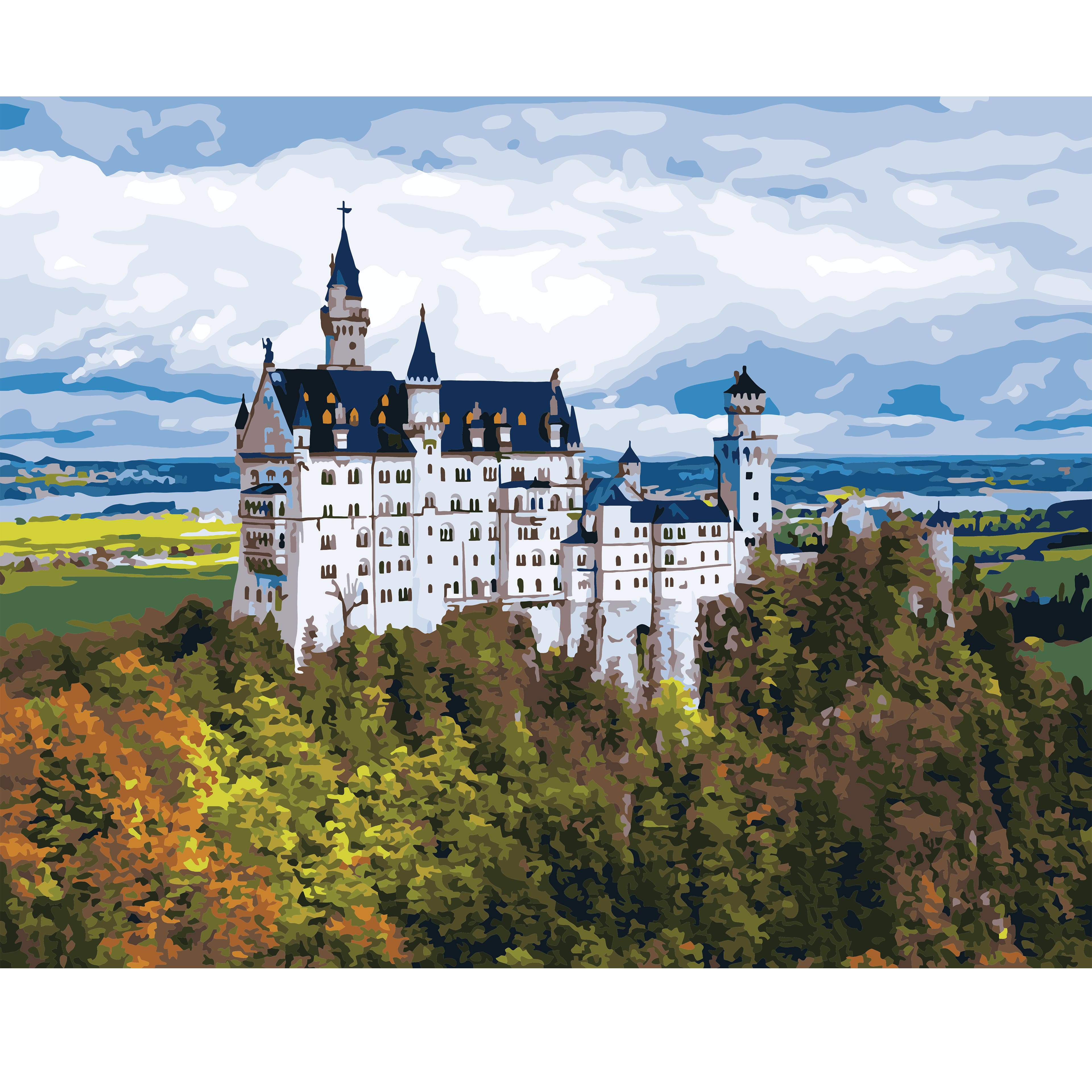 German Castle Paint-by-Number Kit by Artist's Loft®