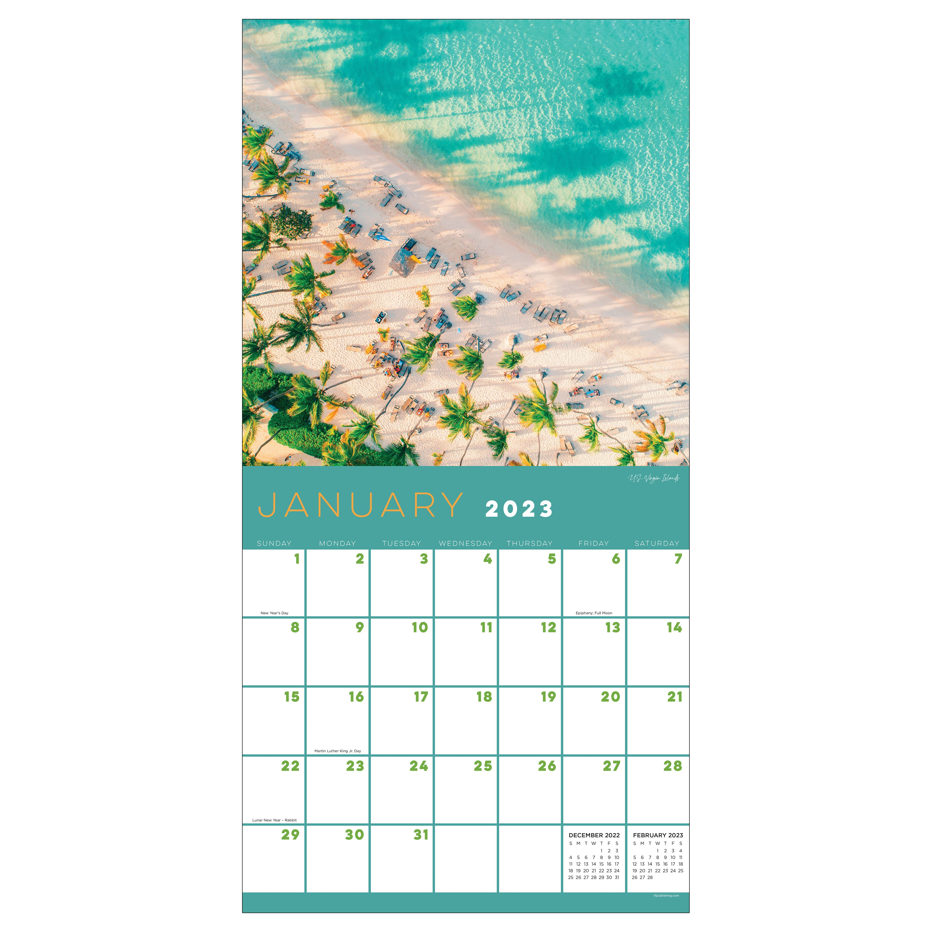 TF Publishing 2023 Tropical Escapes Wall Calendar | Michaels