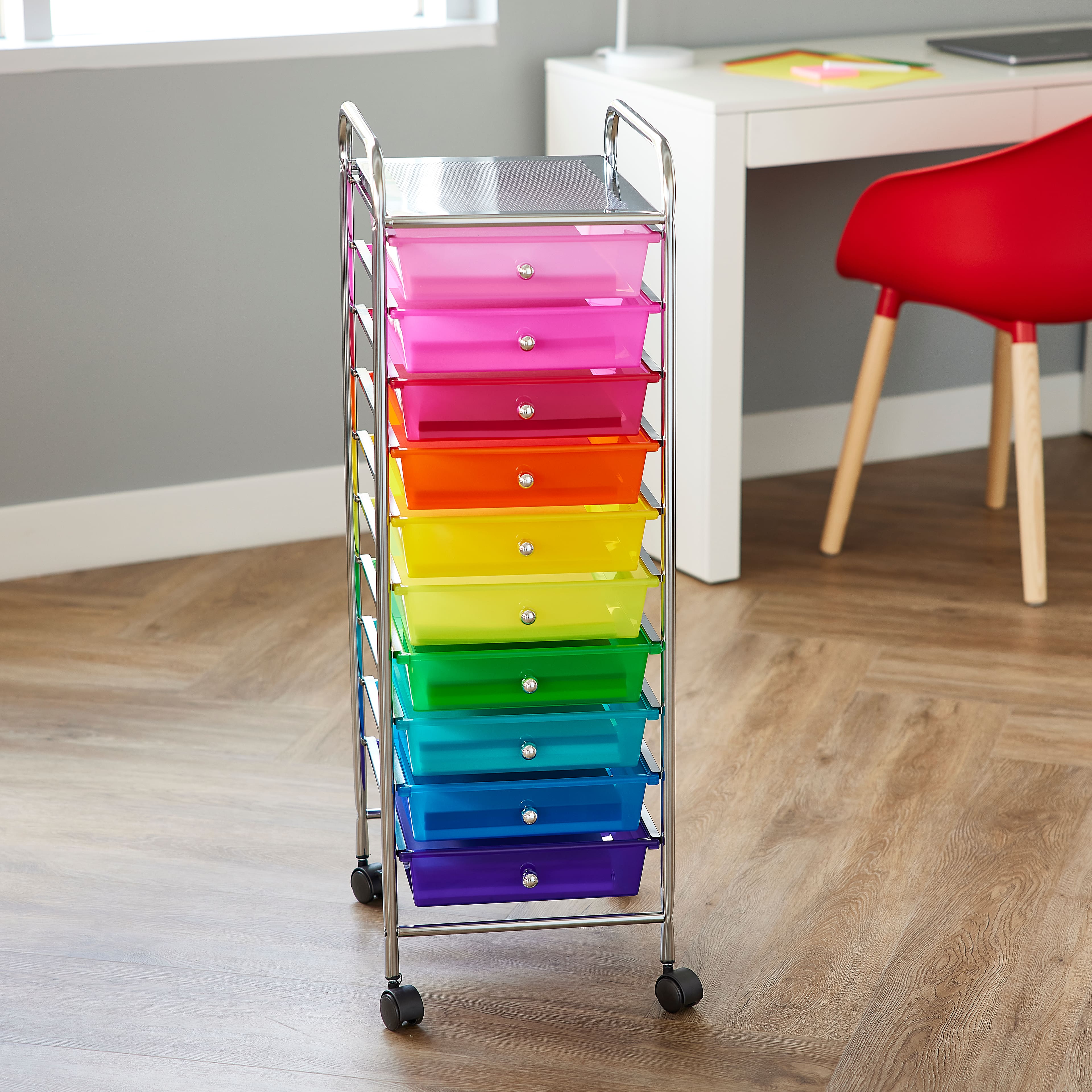 10 Drawer Rolling Cart by Simply Tidy