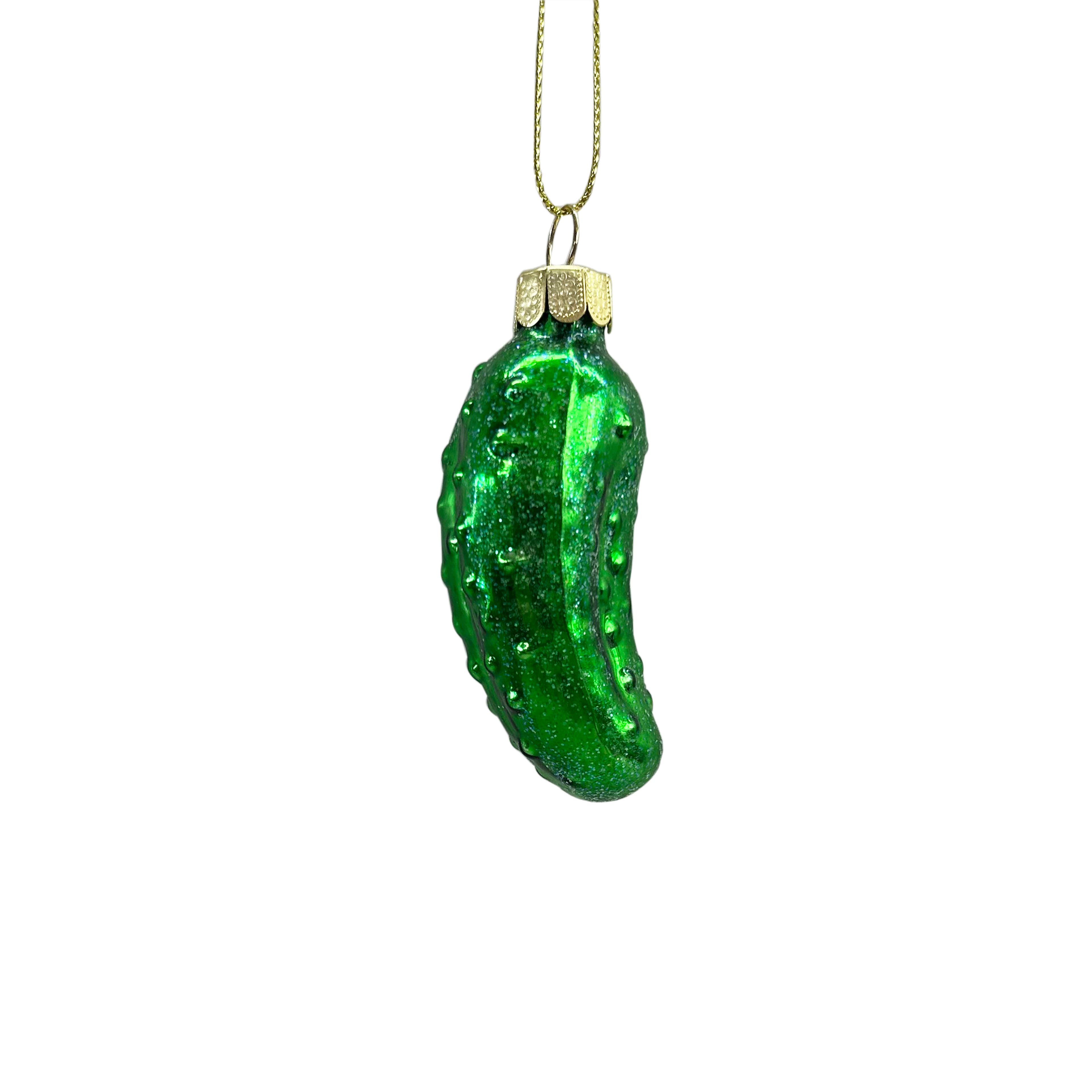 2.75&#x22; Green Pickle Glass Ornament by Ashland&#xAE;