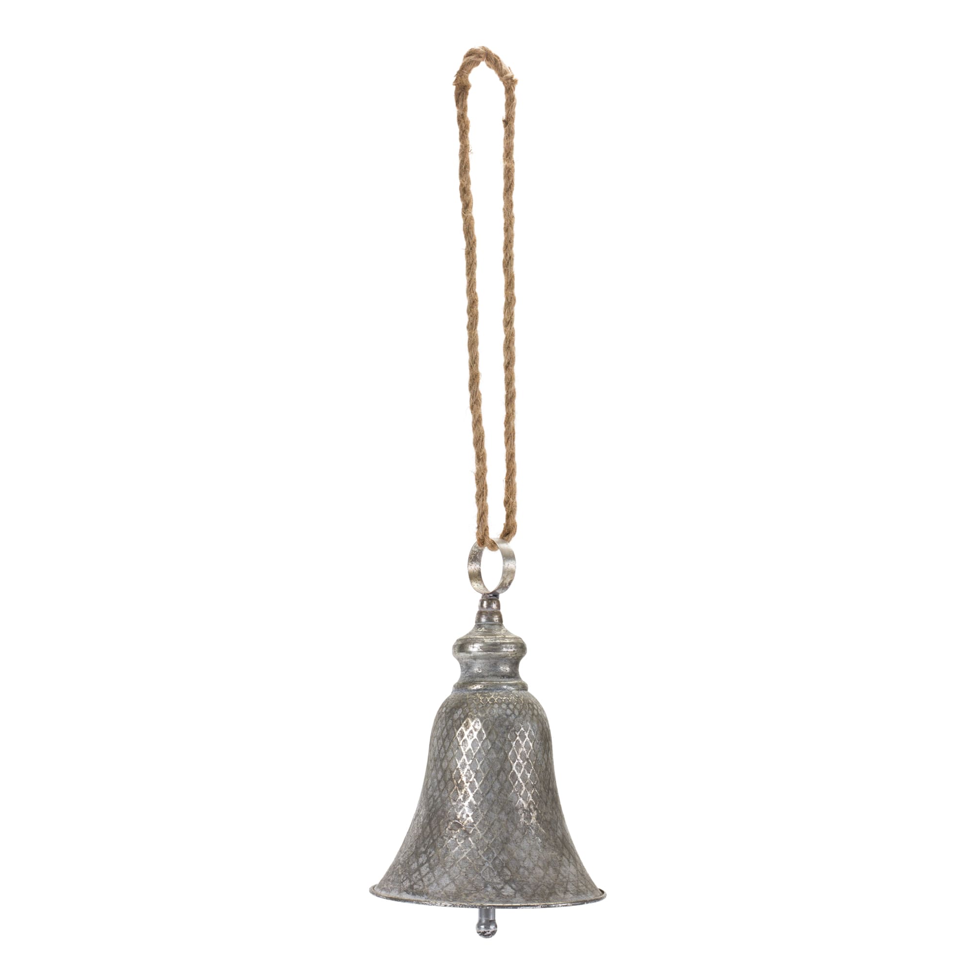 2ct. Rustic Metal Bell Ornaments