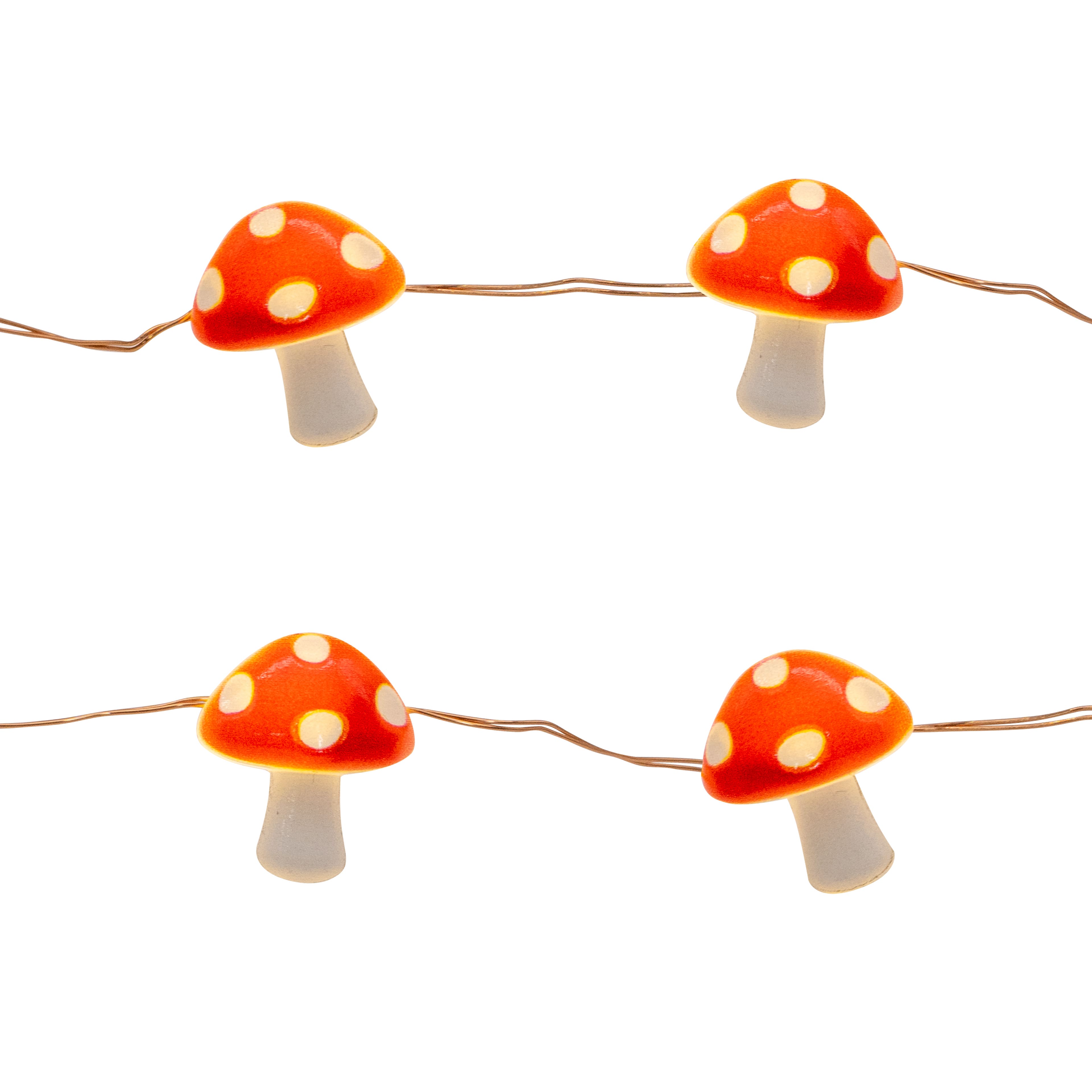 18ct. Warm White LED Mushroom Icon String Lights by Ashland®