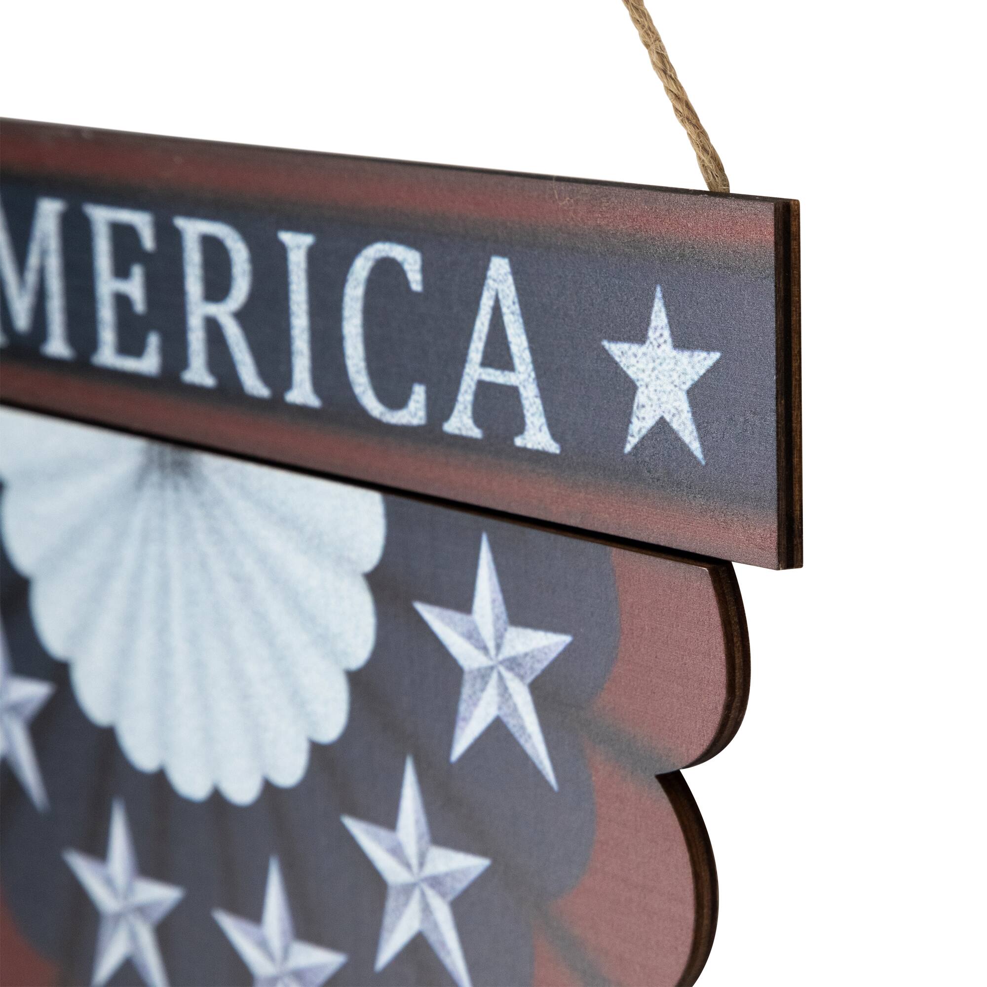 11.75&#x22; Red, White &#x26; Blue America Wall Bunting Patriotic Hanging Accent