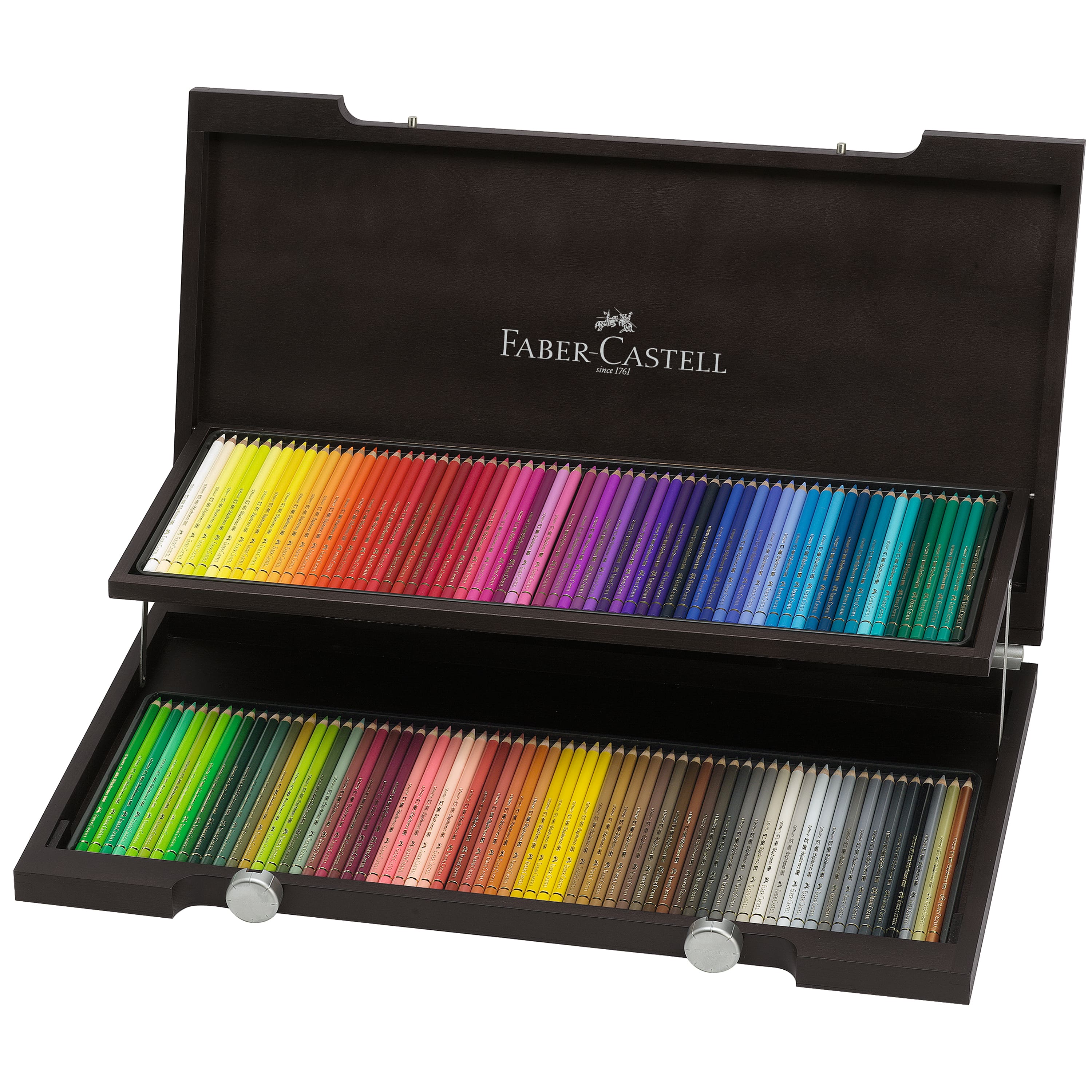 Faber-Castell Polychromos 120 Color Colored Pencil Set in Wood Case