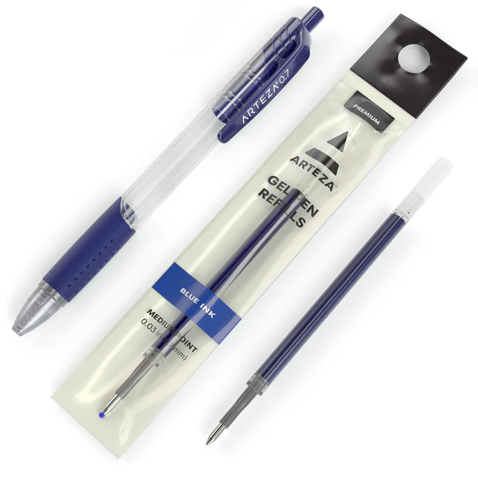 Arteza&#xAE; 0.7mm Blue Gel Pens Refills, 50ct.