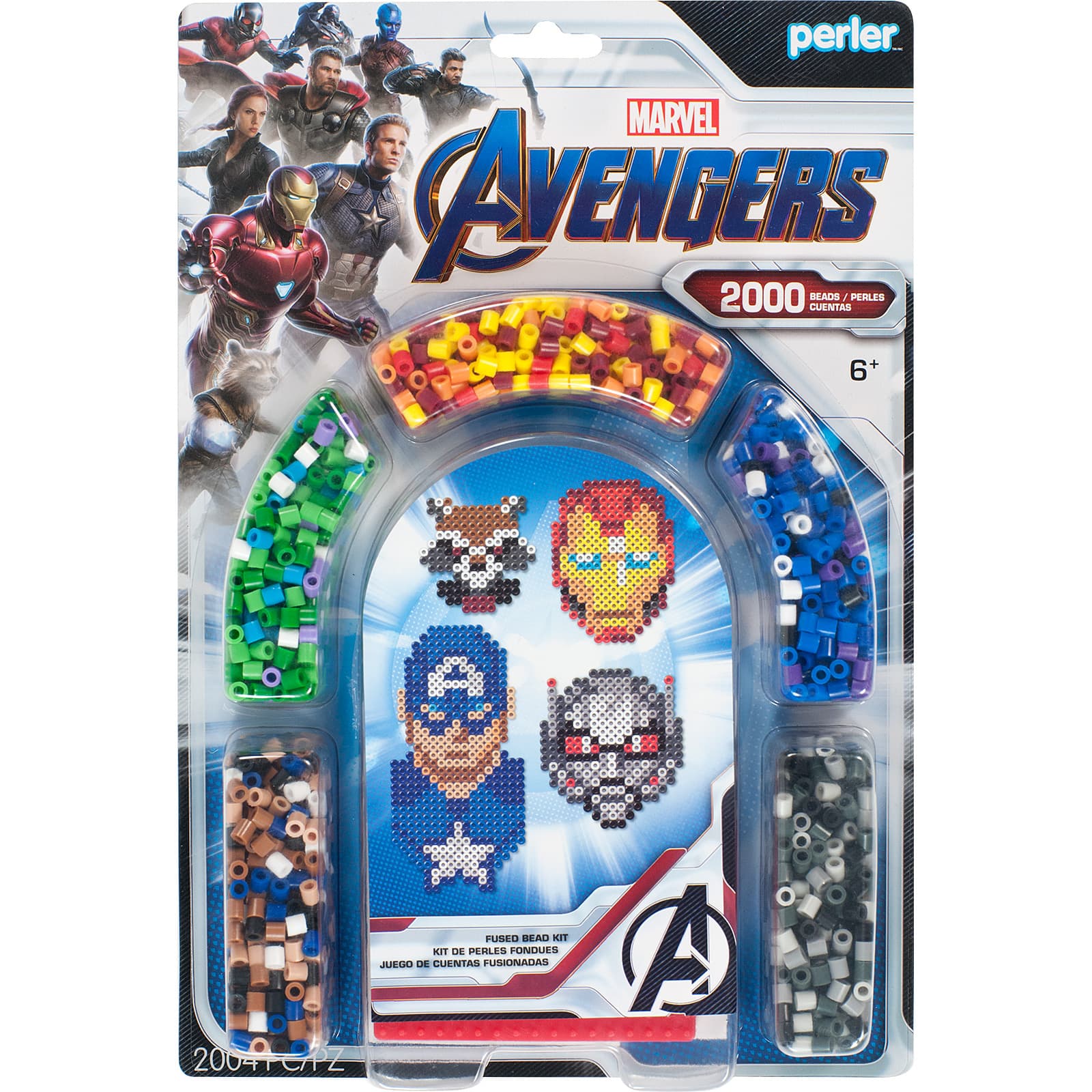 6 Pack: Perler&#x2122; Avengers Fused Bead Kit