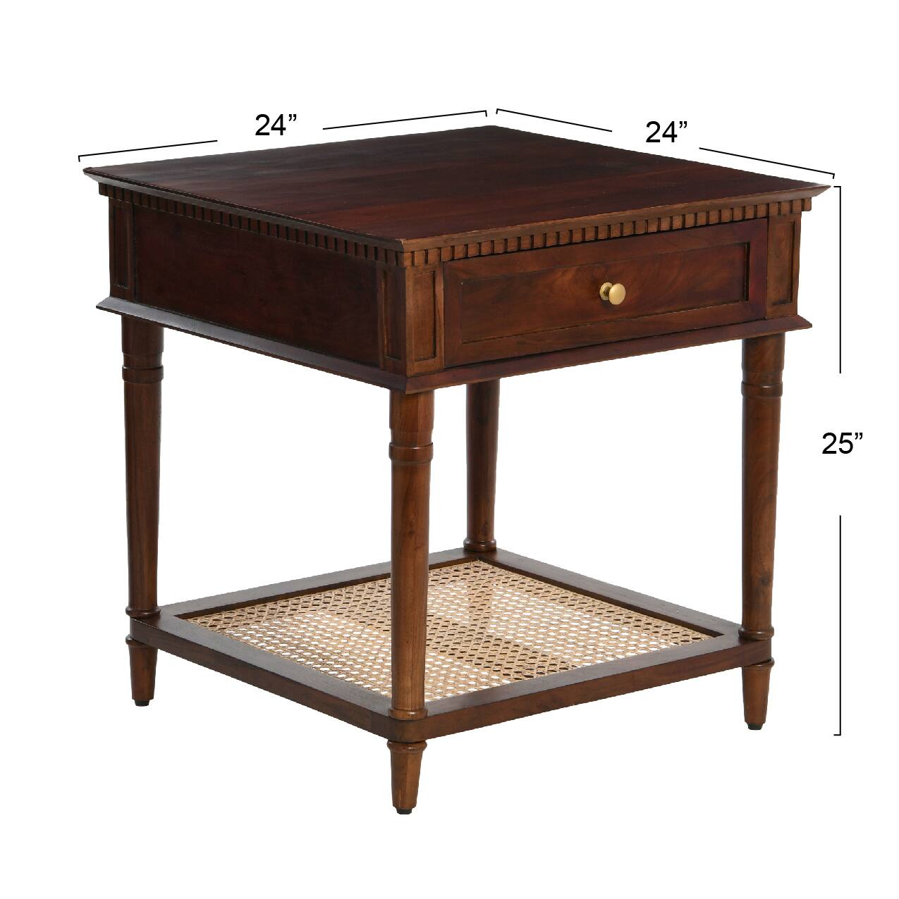 Hello Honey&#xAE; 25&#x22; Maxwelton Solid Wood End Table with Drawer