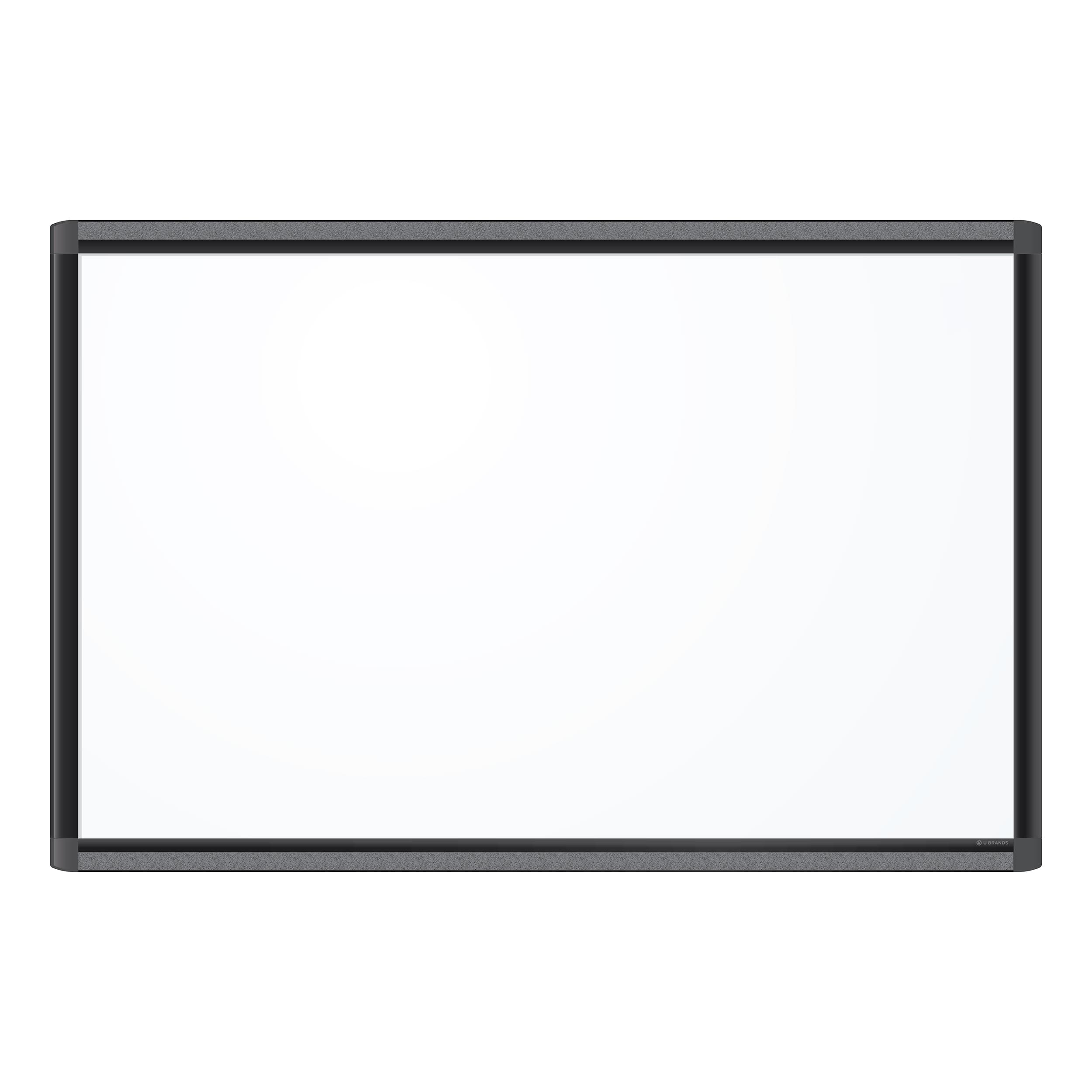 U Brands PINIT Black 36&#x22; x 24&#x22; Aluminum Frame Magnetic Dry Erase Board