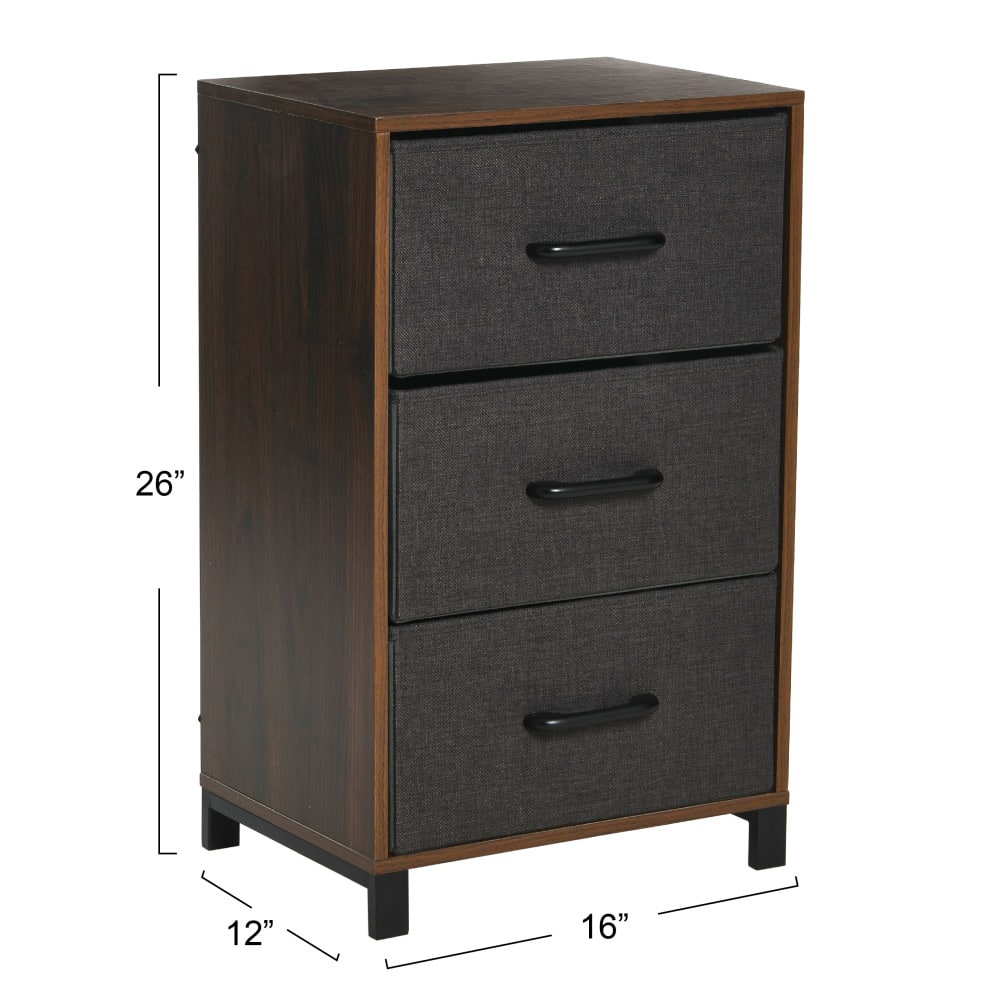 Household Essentials 26&#x22; 3-Drawer Dresser