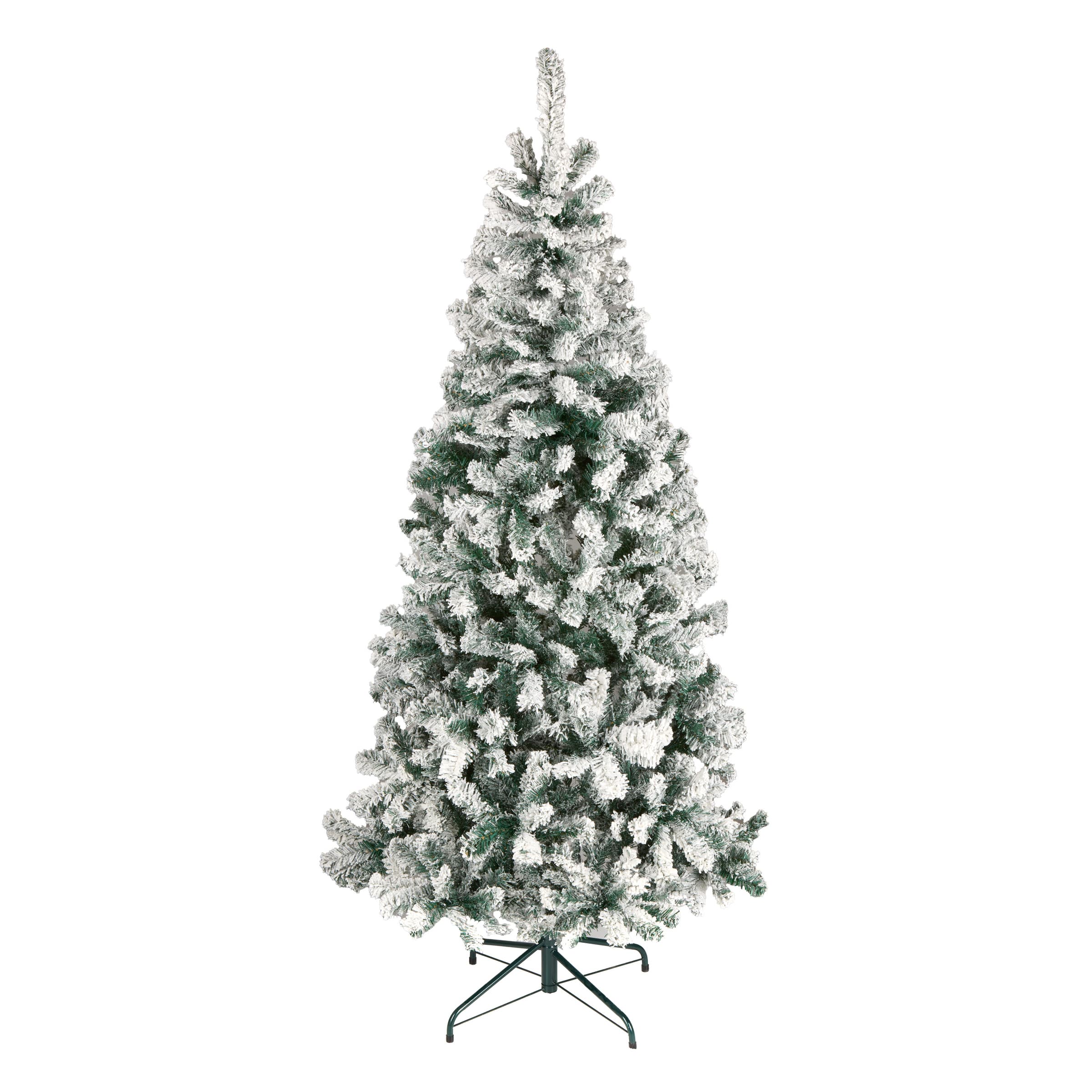 6ft. Unlit Acacia Flocked Artificial Christmas Tree