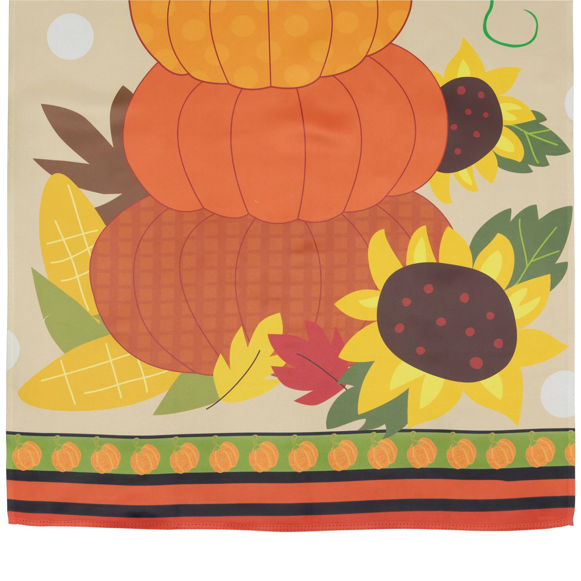 40" Pumpkins & Sunflowers Autumn Harvest Garden Flag