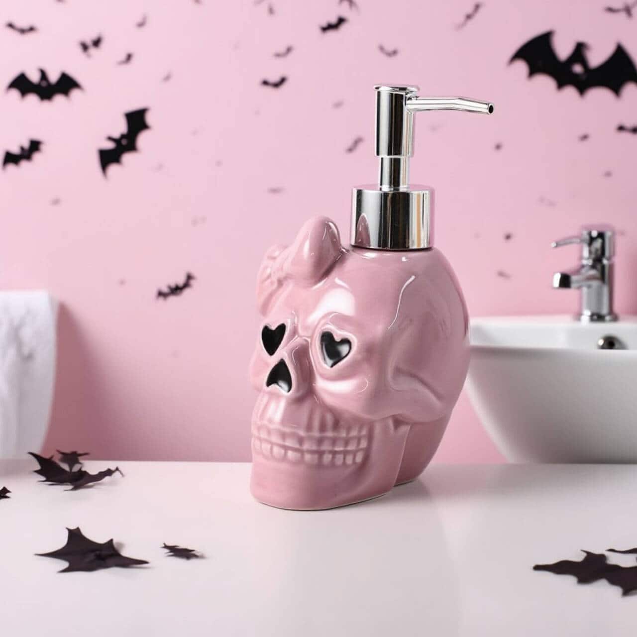 6oz. Pink Skeleton Hand Soap Dispenser by Ashland&#xAE;
