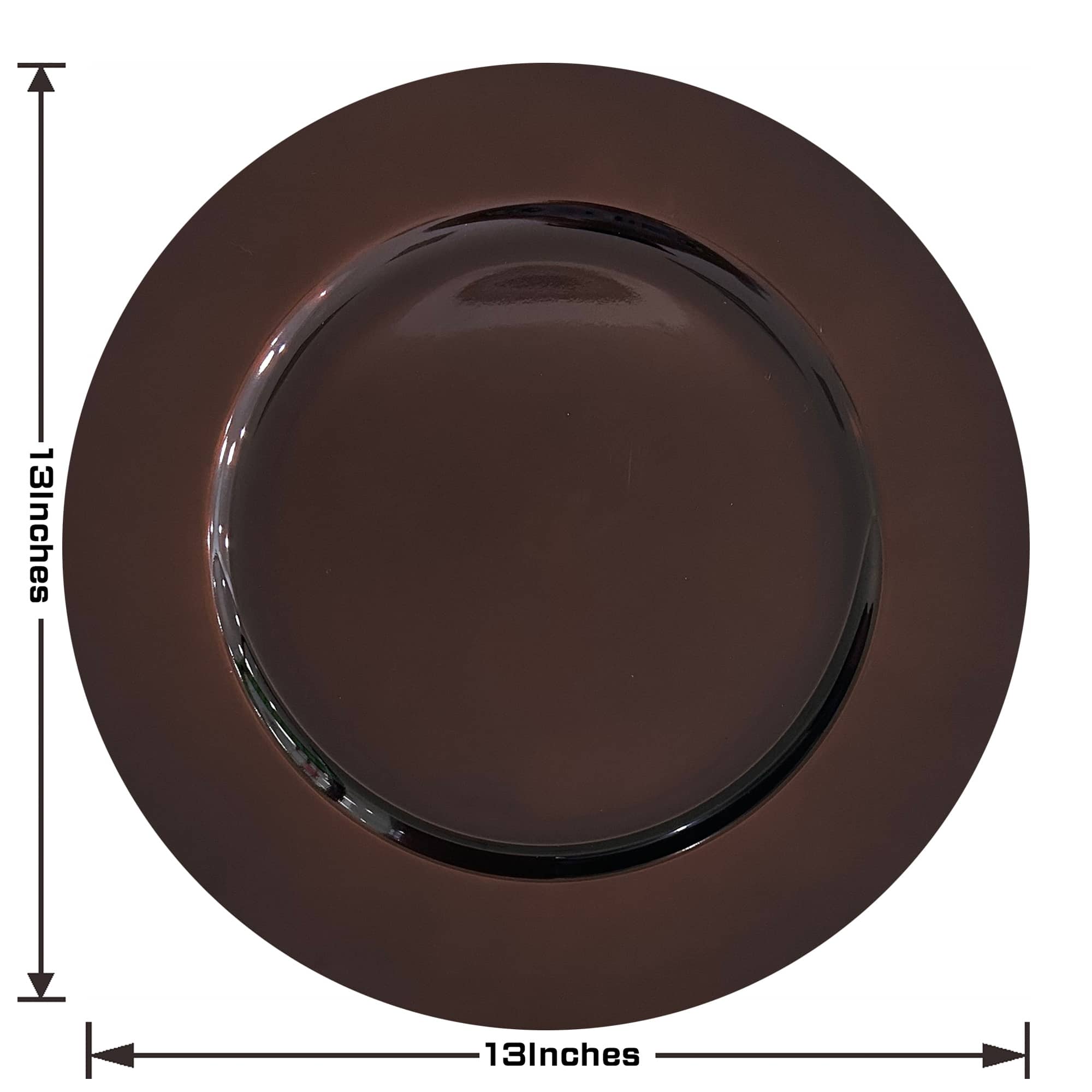 13&#x22; Chocolate Charger Plate by Celebrate It&#x2122;