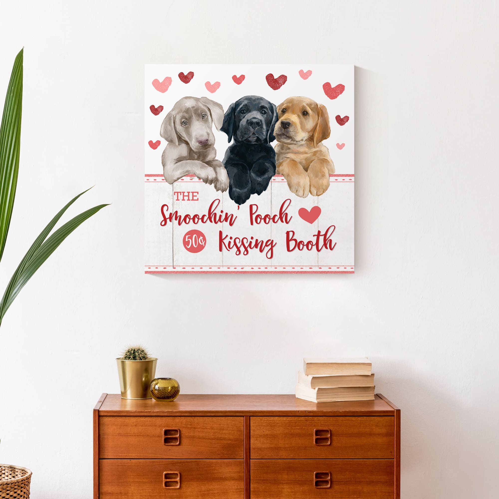 Smoochin Pooch Booth 20&#x22; x 20&#x22; Canvas Wall Art