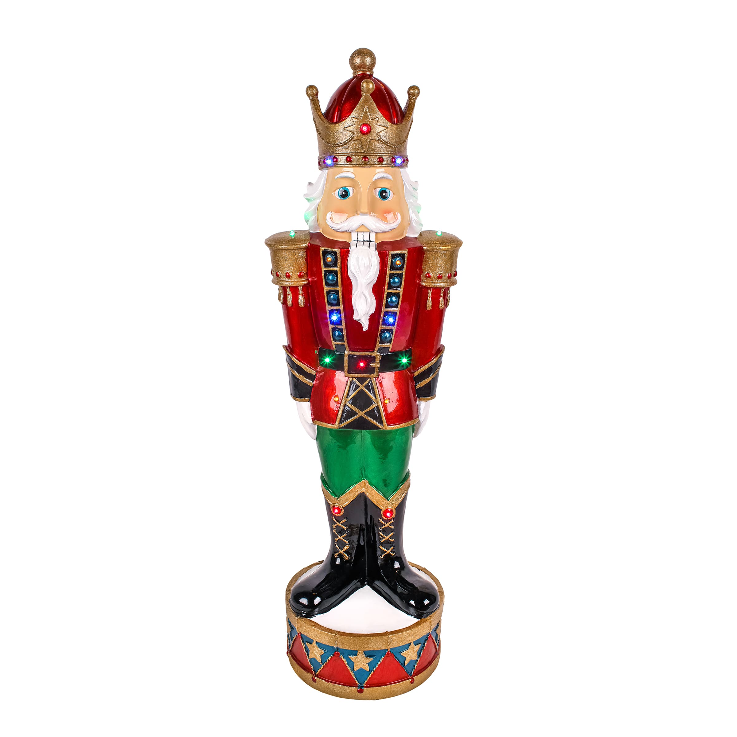 3ft. Nutcracker Holiday Décor with 16 Multicolor LED Lights