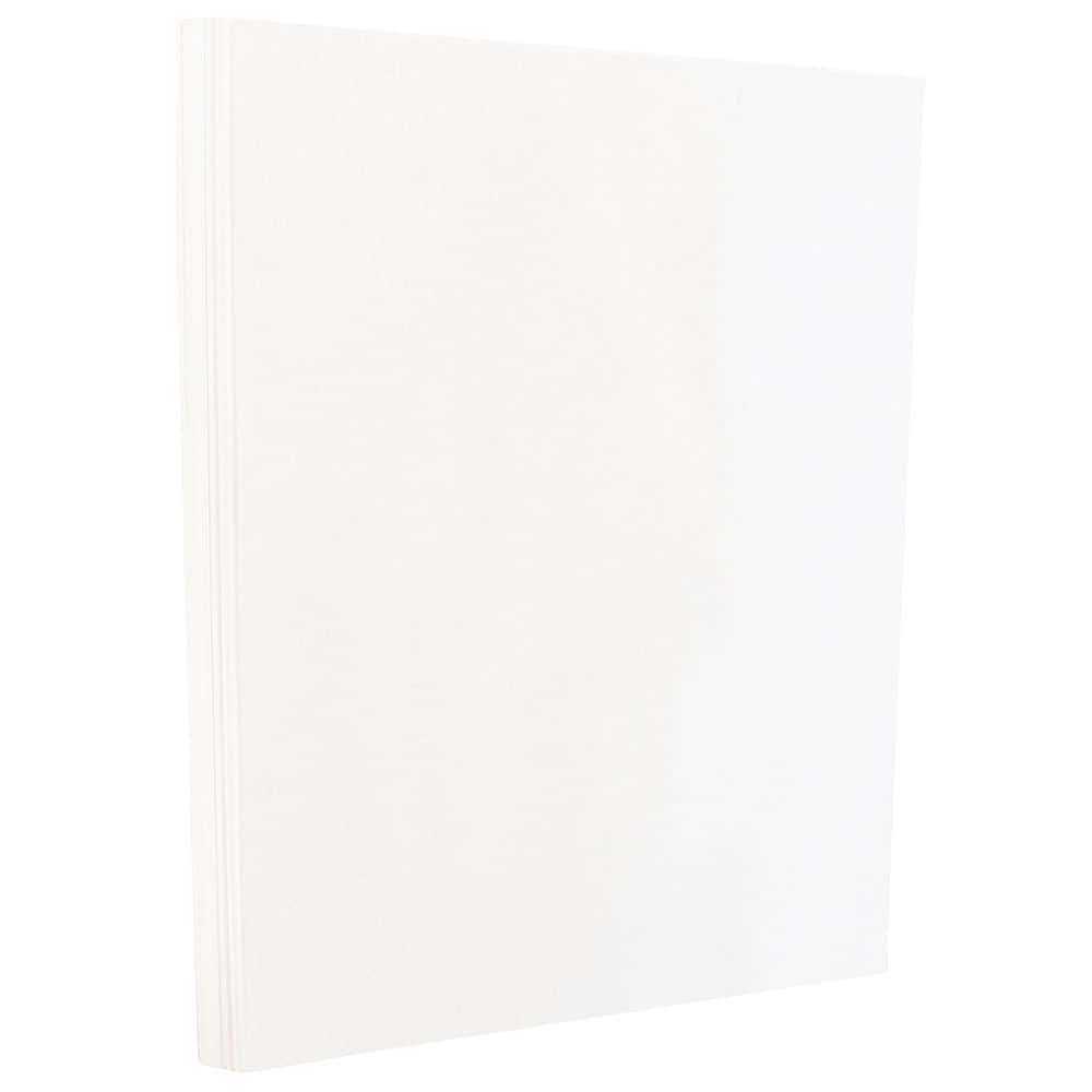 Premium Glossy White 80lb 8.5 x 11 Cardstock - Double Sided