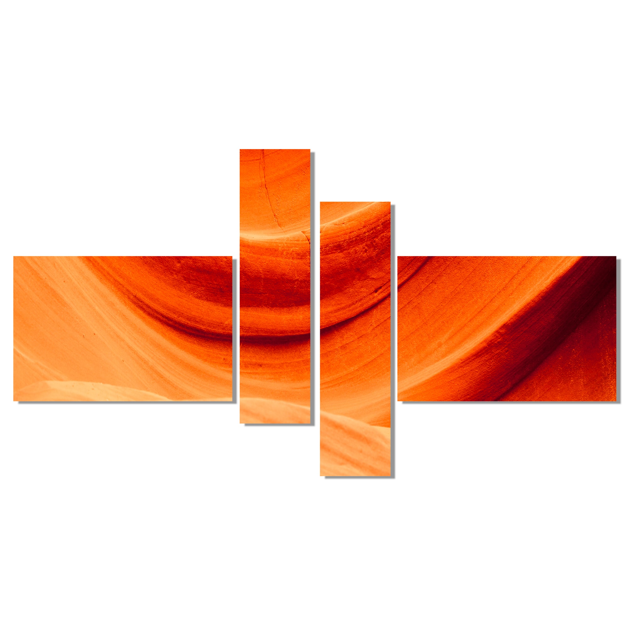 Designart - Antelope Canyon Orange Wall - Landscape Photography Canvas Print