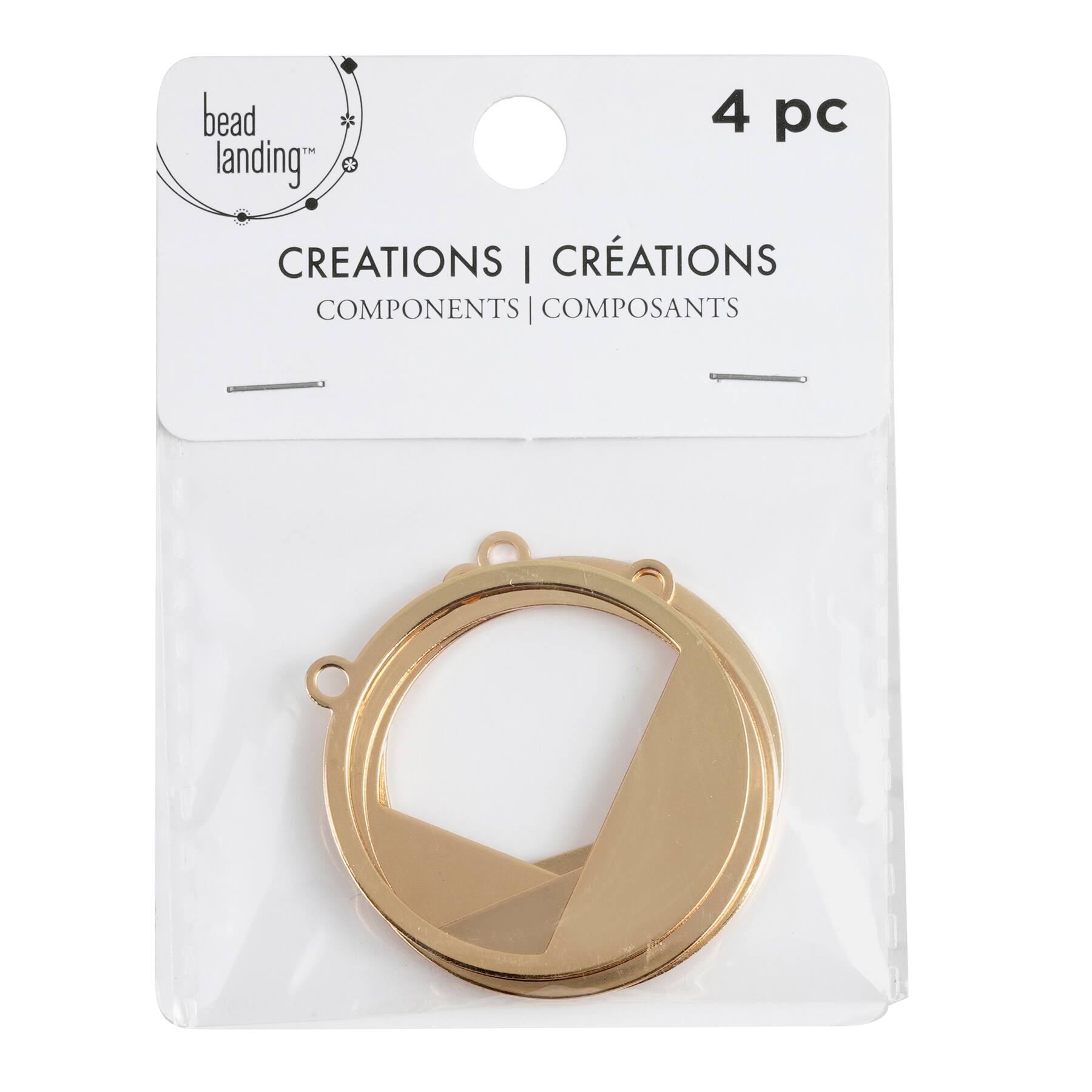 Metallic Circle Charms by Bead Landing™ Creation, 40mm