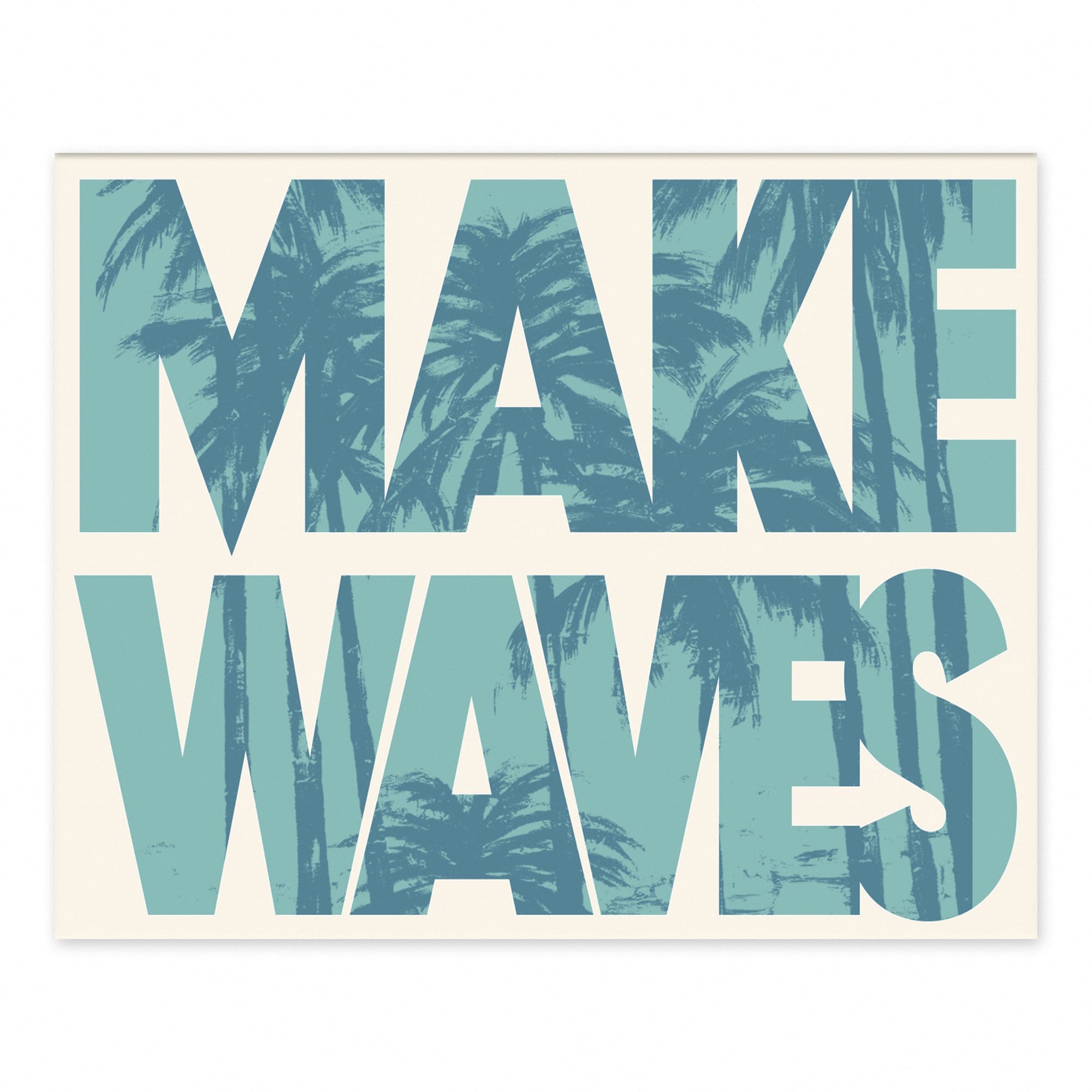 Make Waves Tabletop Canvas Accent