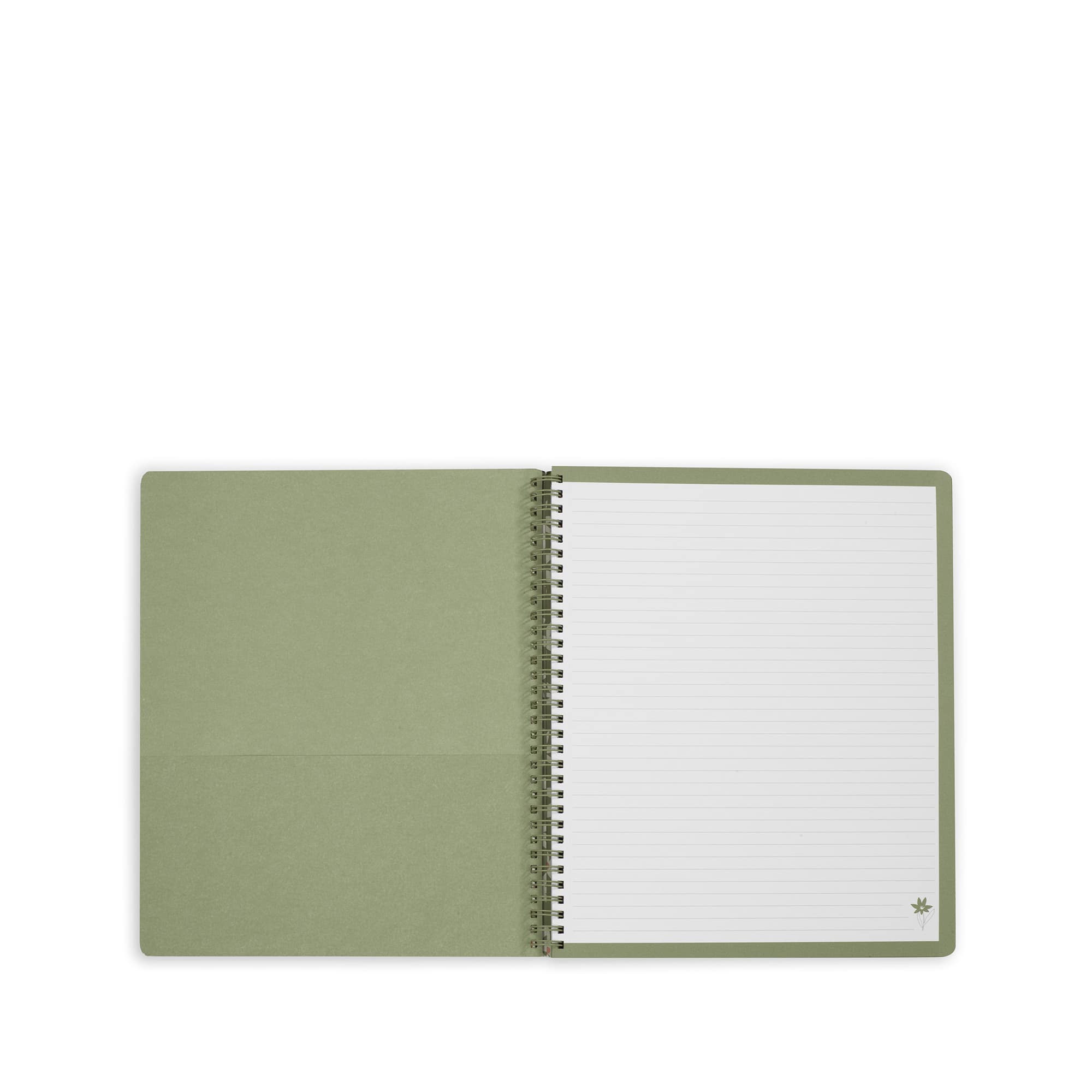 Steel Mill &#x26; Co.&#xAE; Cutout Floral Green Large Notebook