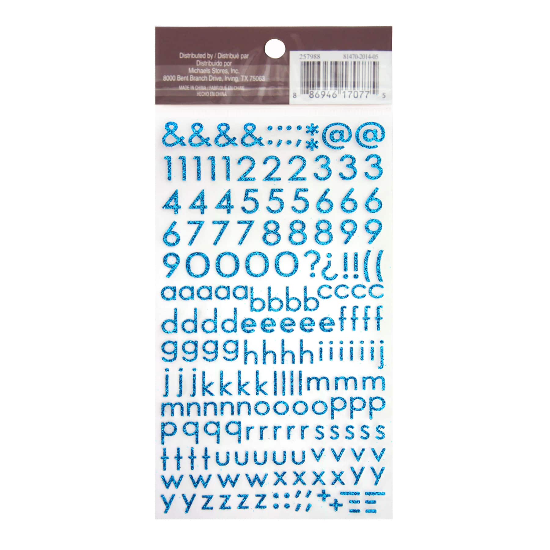 Block Alphabet & Number Stickers by Recollections in Pink | Michaels