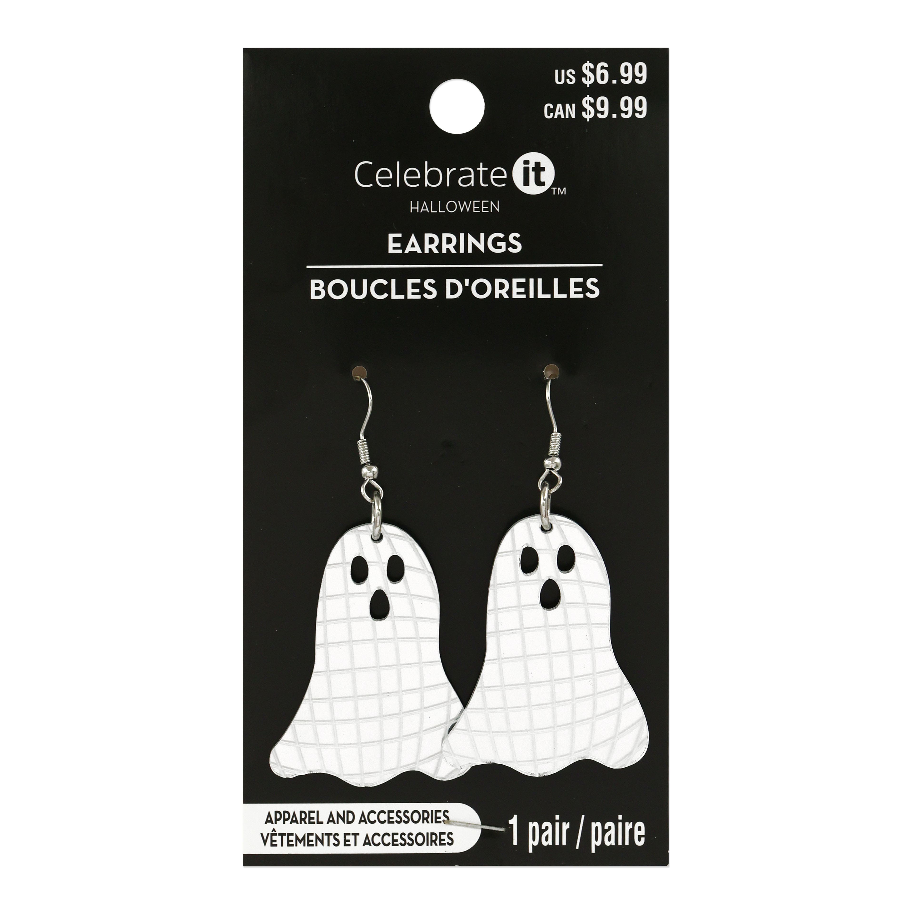 Silver Disco Ghost Earrings by Celebrate It&#x2122;