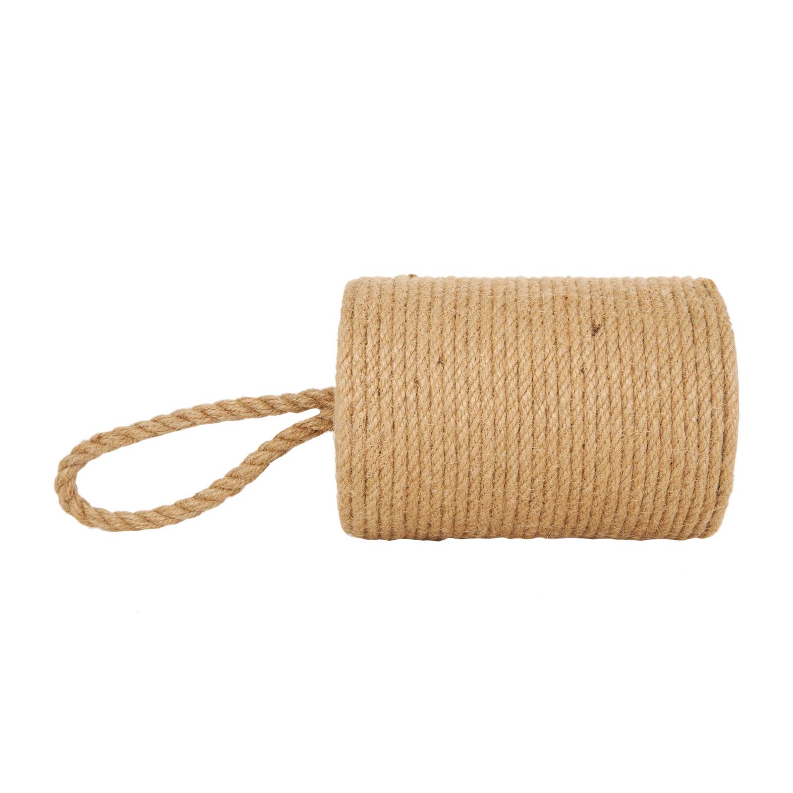 7" Brown Jute Coiled Rope Sculpture Décor