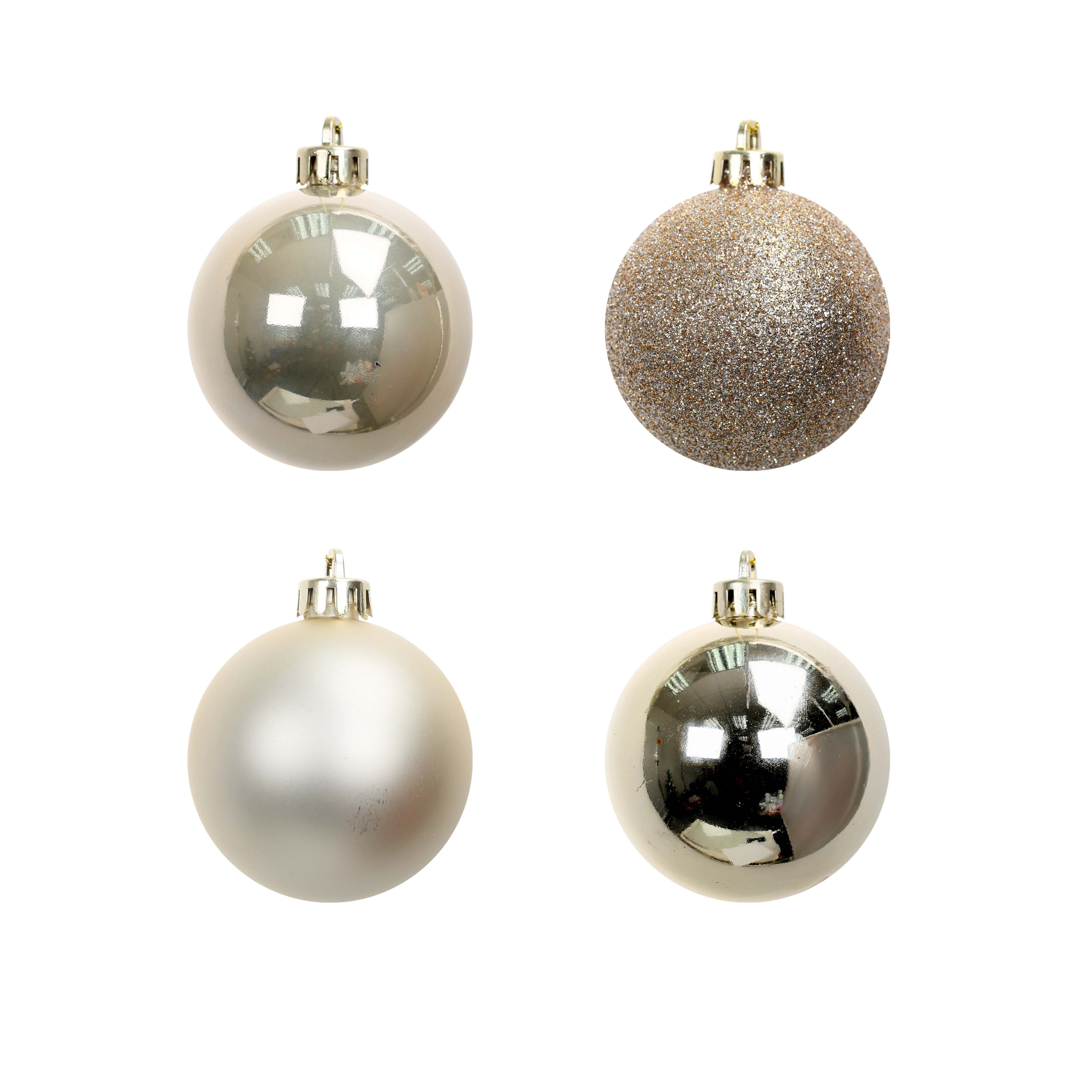 Assorted 50 Pack 2&#x22; Metallic Shatterproof Ball Christmas Ornaments by Ashland&#xAE;