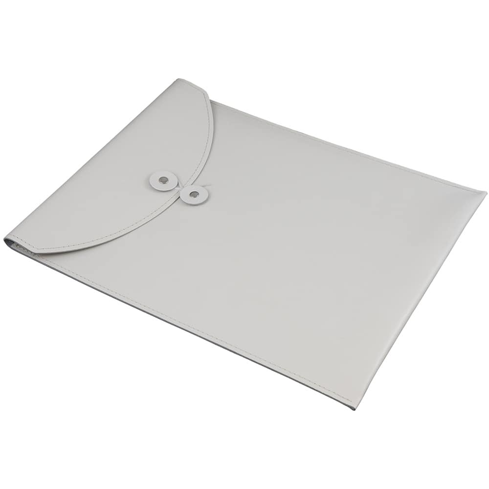 JAM Paper 9.5" x 12.5" Leather Portfolio with Button & String