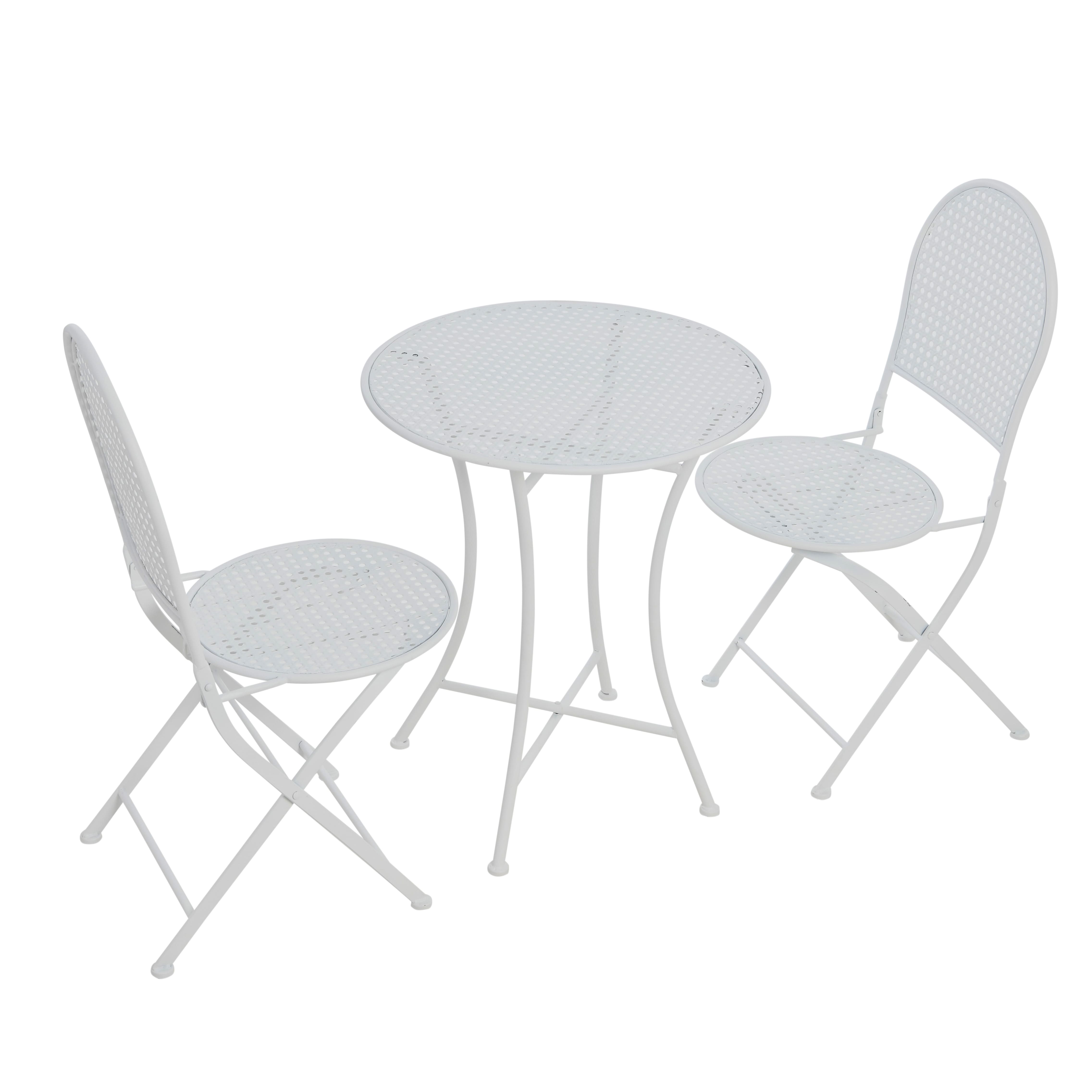 Metal Cane Outdoor Bistro Patio Set