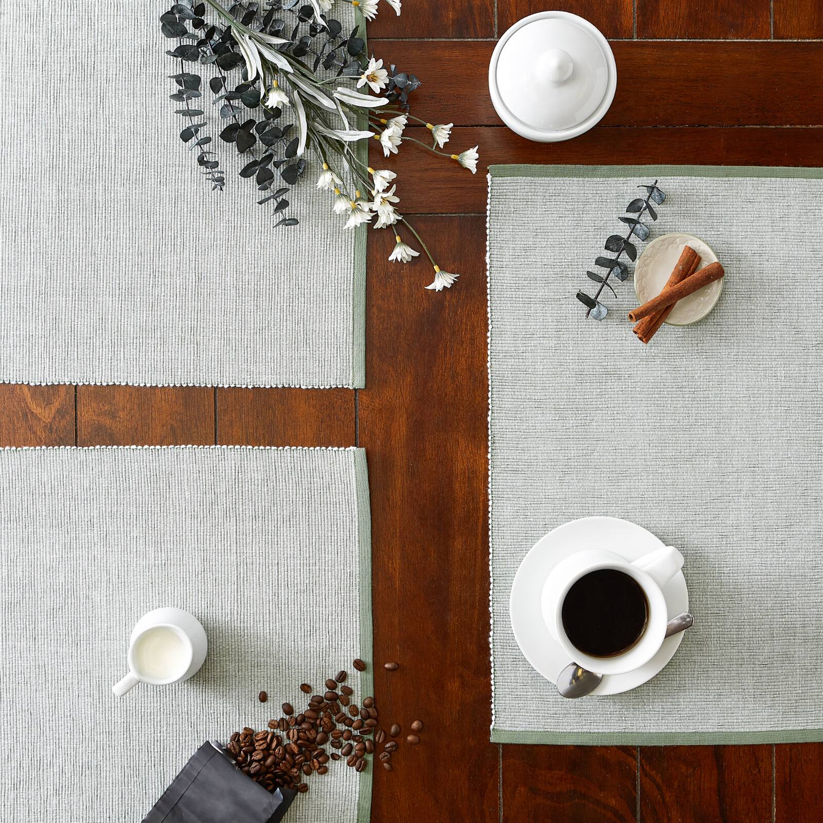 DII® Eco-Friendly Fine Ribbed Placemats, 6ct.