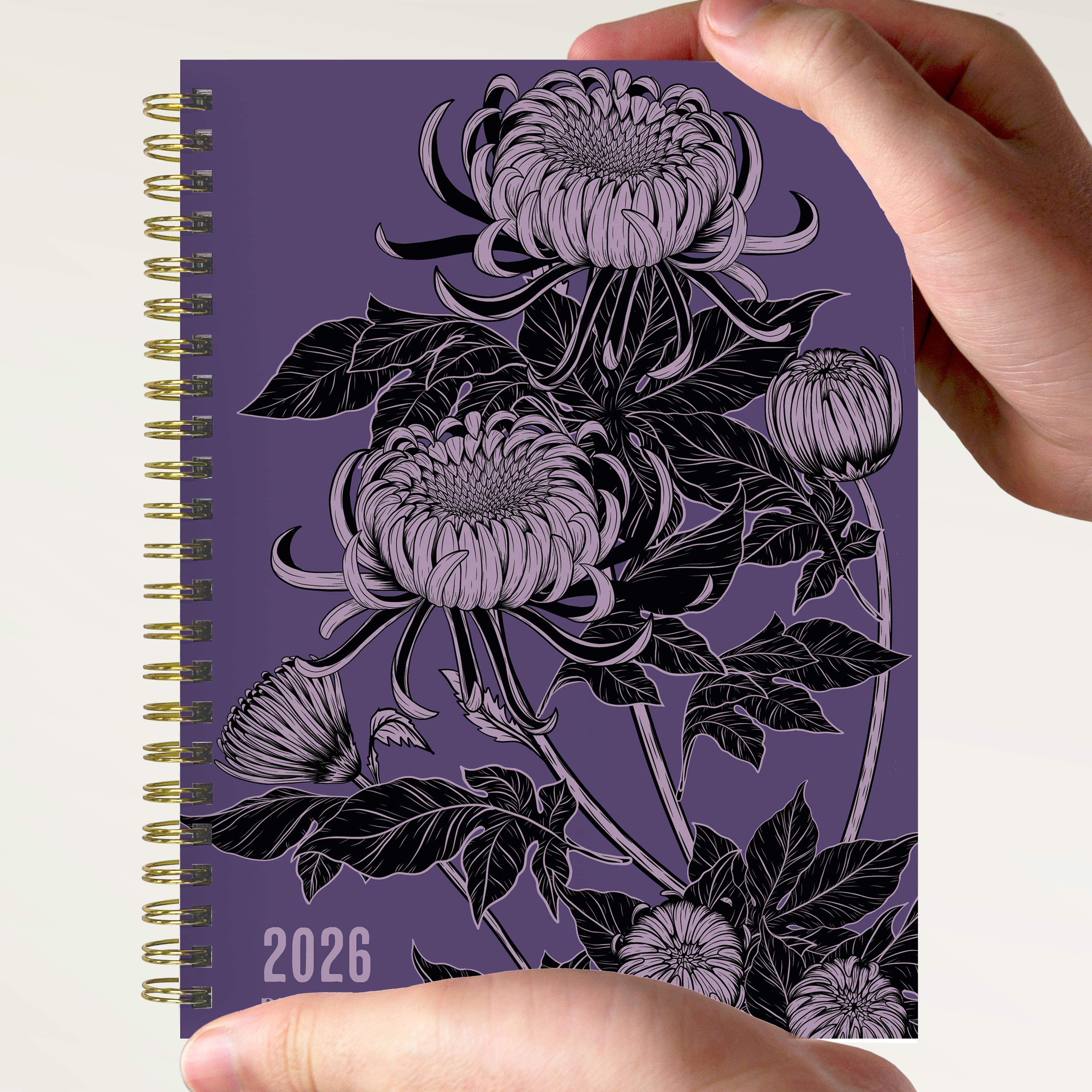 2026 Witch&#x27;s Flower Medium Weekly Monthly Planner