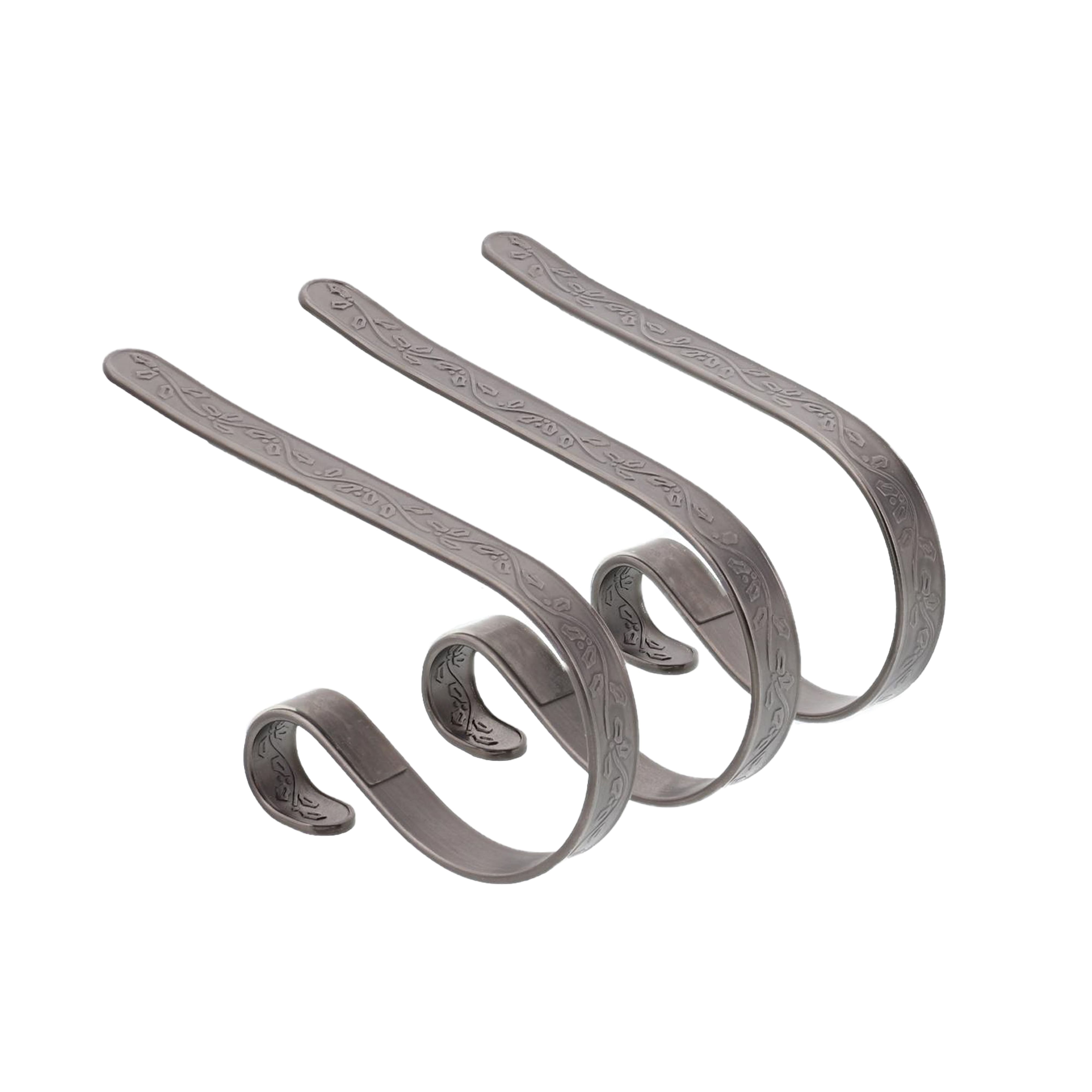 Original MantleClip&#xAE; Pewter Stocking Holders, 3ct.