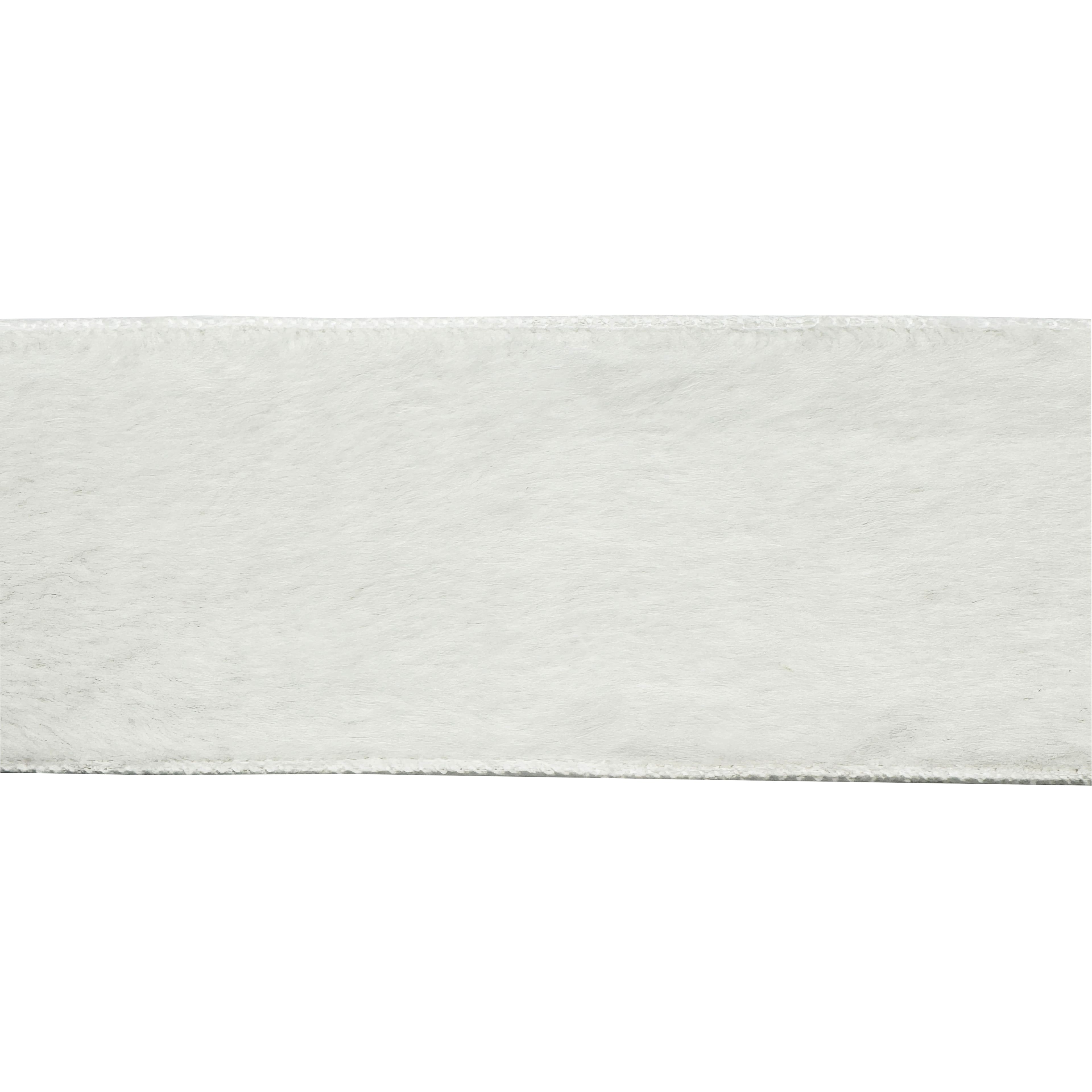 3.5&#x22; x 9ft. White Wired Faux Fur Ribbon by Celebrate It&#xAE;